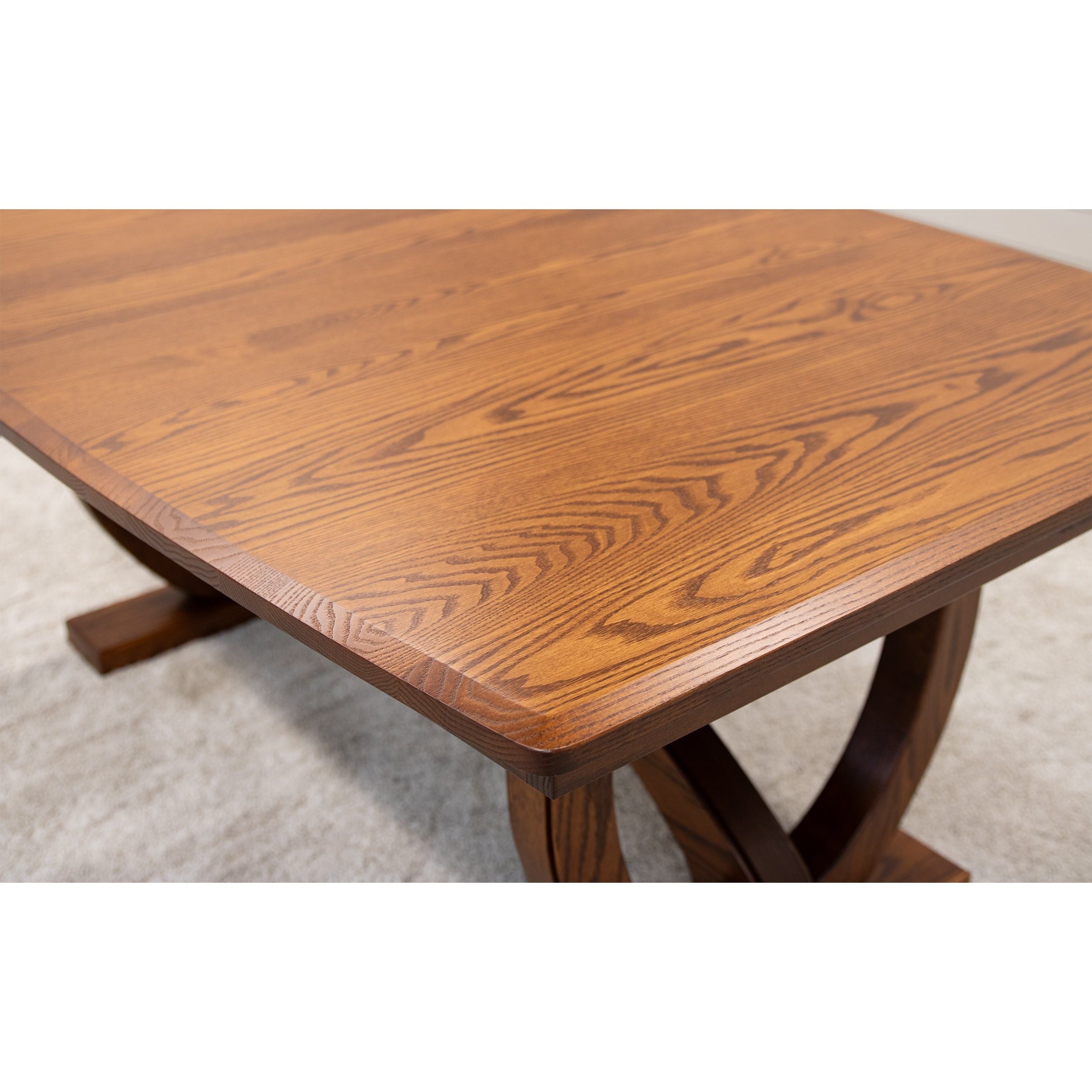 Biltmore Large Oak Wood Extending Amish Dining Table | MC