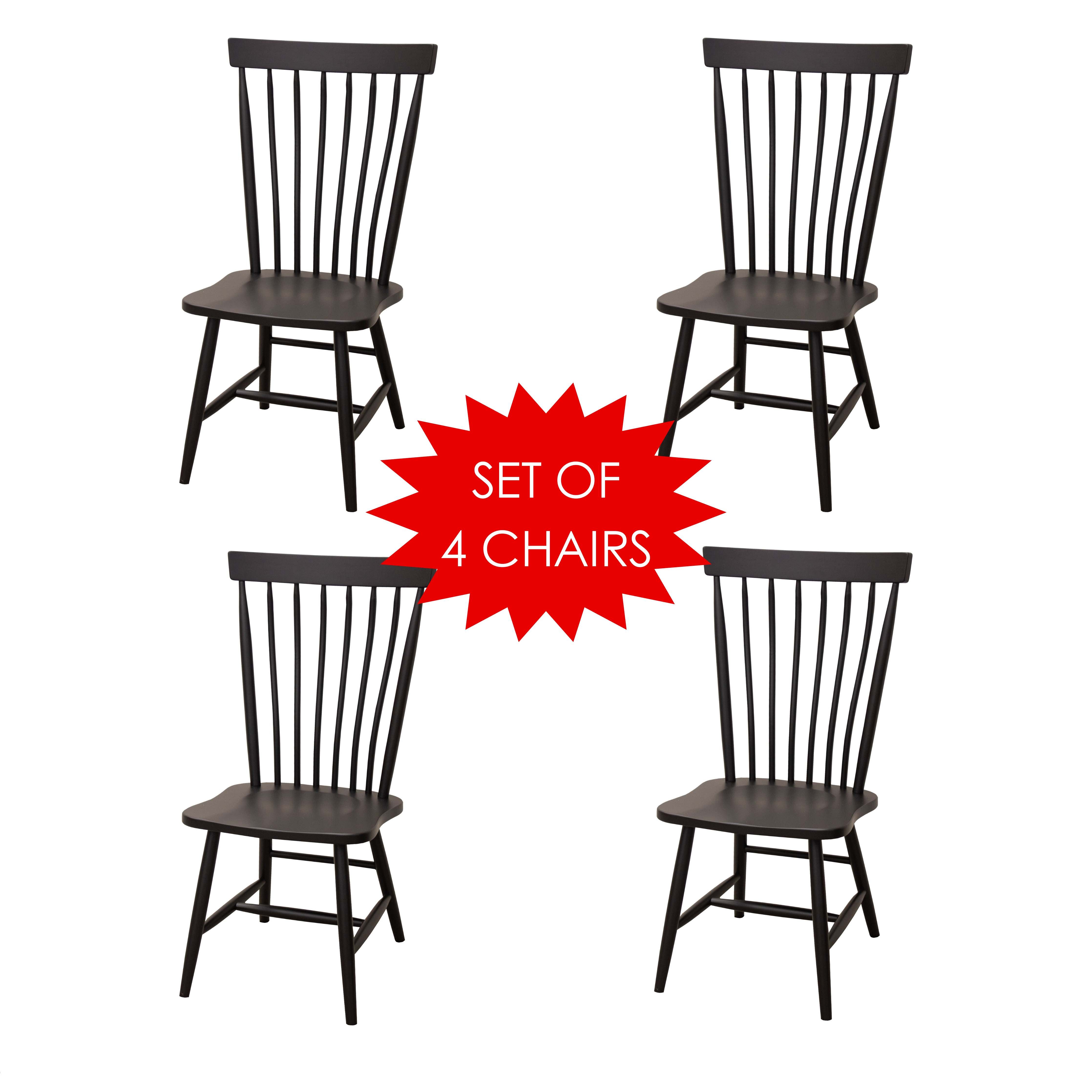 Millcreek Black Dining Chairs Set of 4