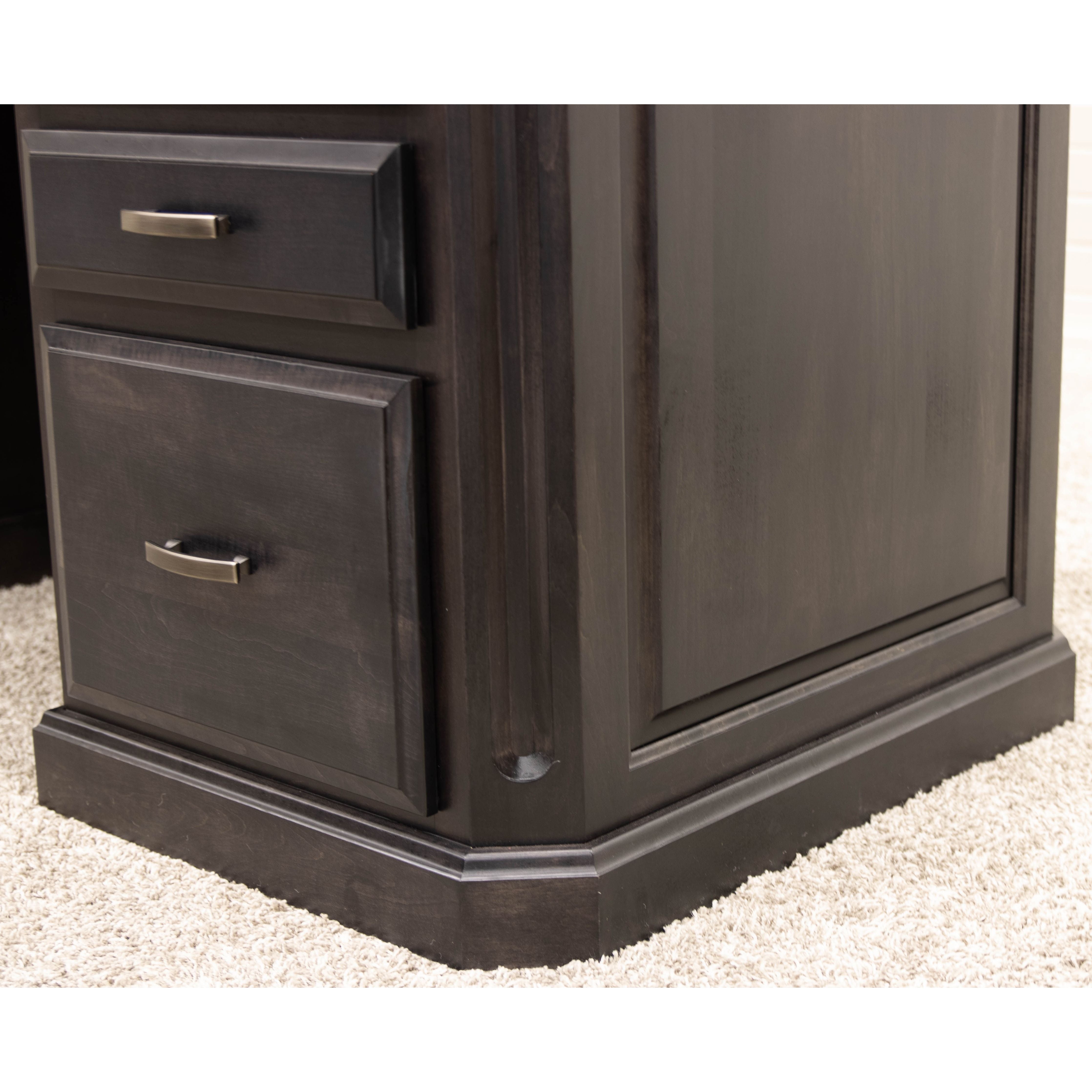 Buckingham Black & Wood Executive Desk | M-DK&RWO-GRB