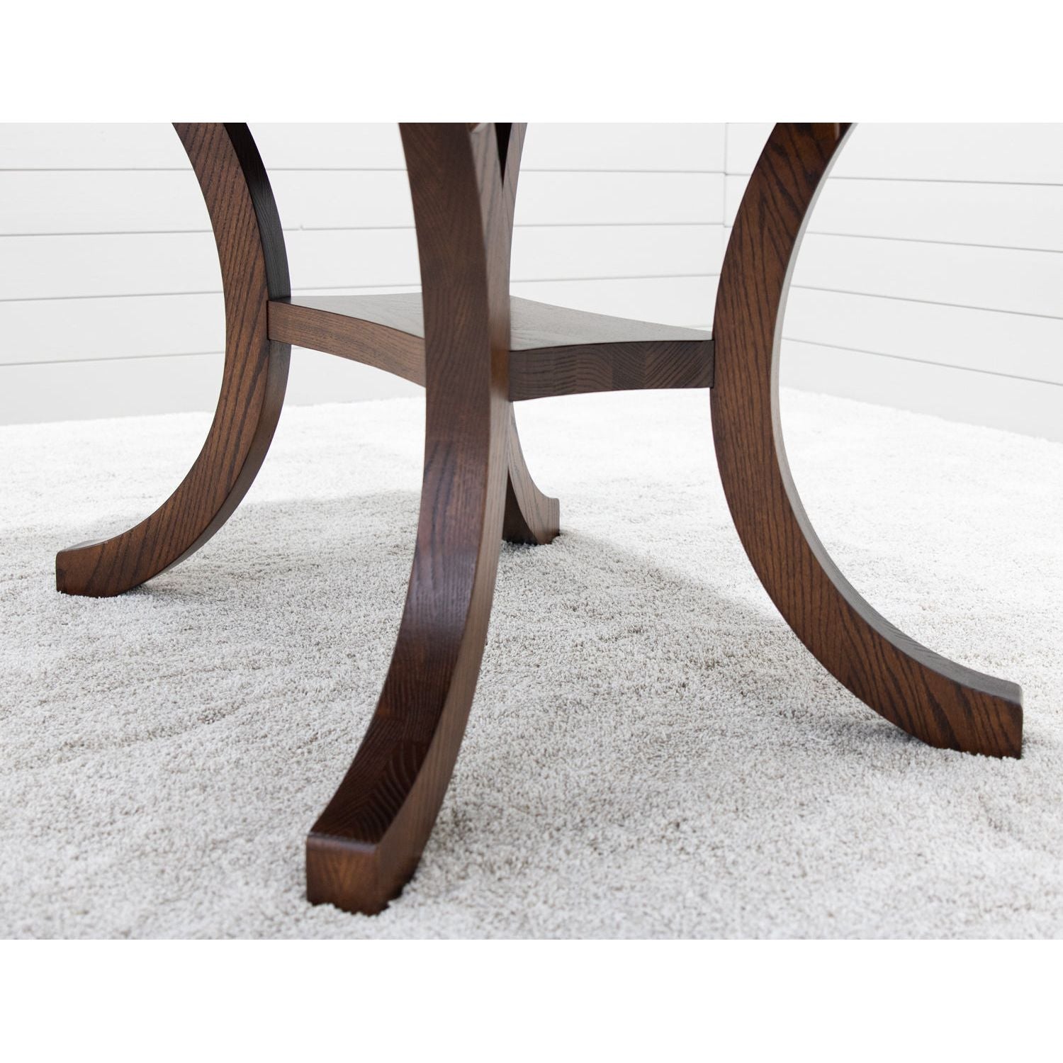 Carlisle Double Pedestal Oak Wood Amish Extending Dining Table | MC