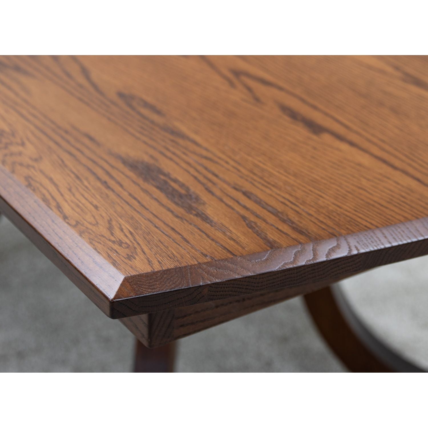 Carlisle Double Pedestal Oak Wood Amish Extending Dining Table | MC