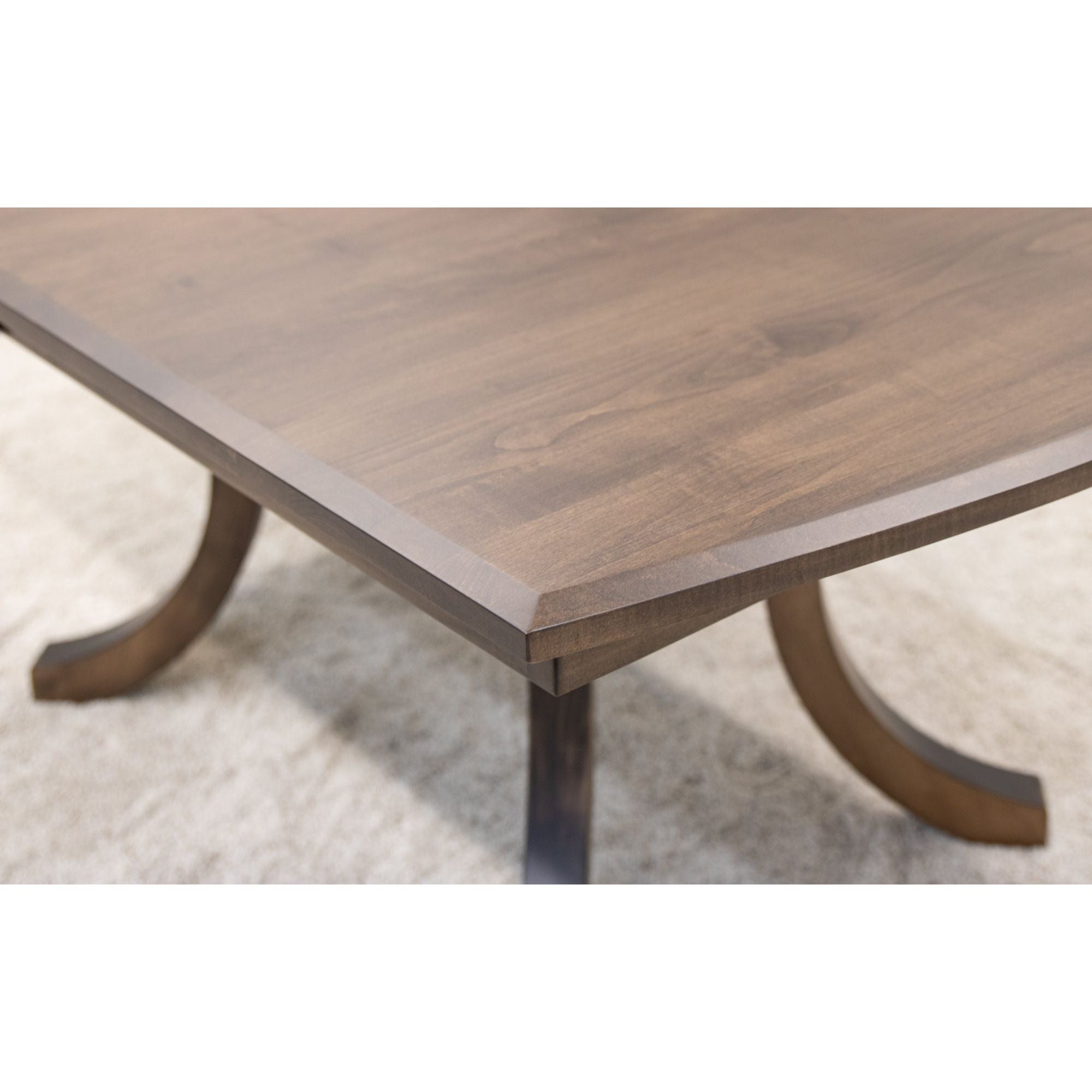 Carlisle Double Pedestal Maple Wood Amish Extending Dining Table | CO