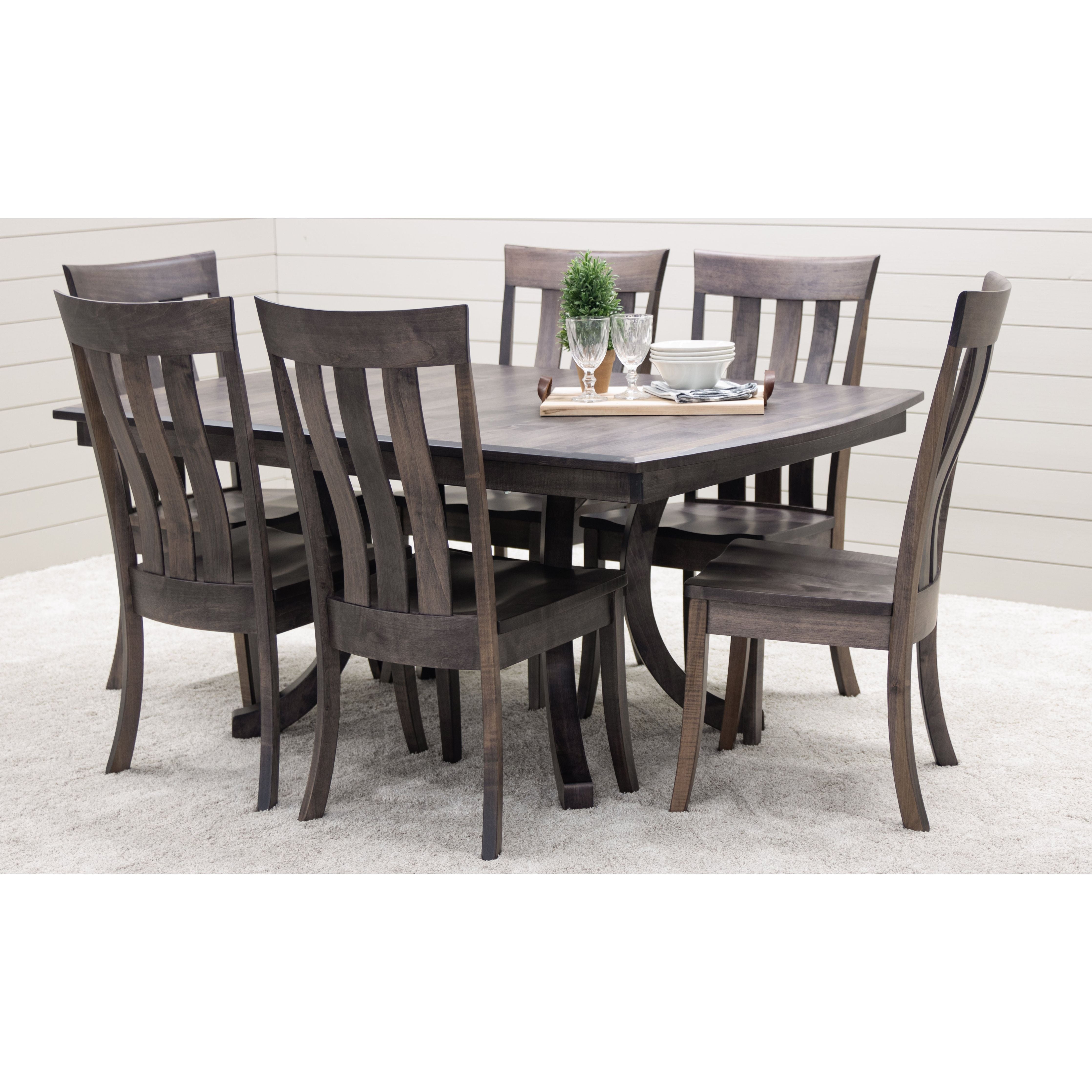 Carlisle Double Pedestal Maple Wood Amish Extending Dining Table | GS