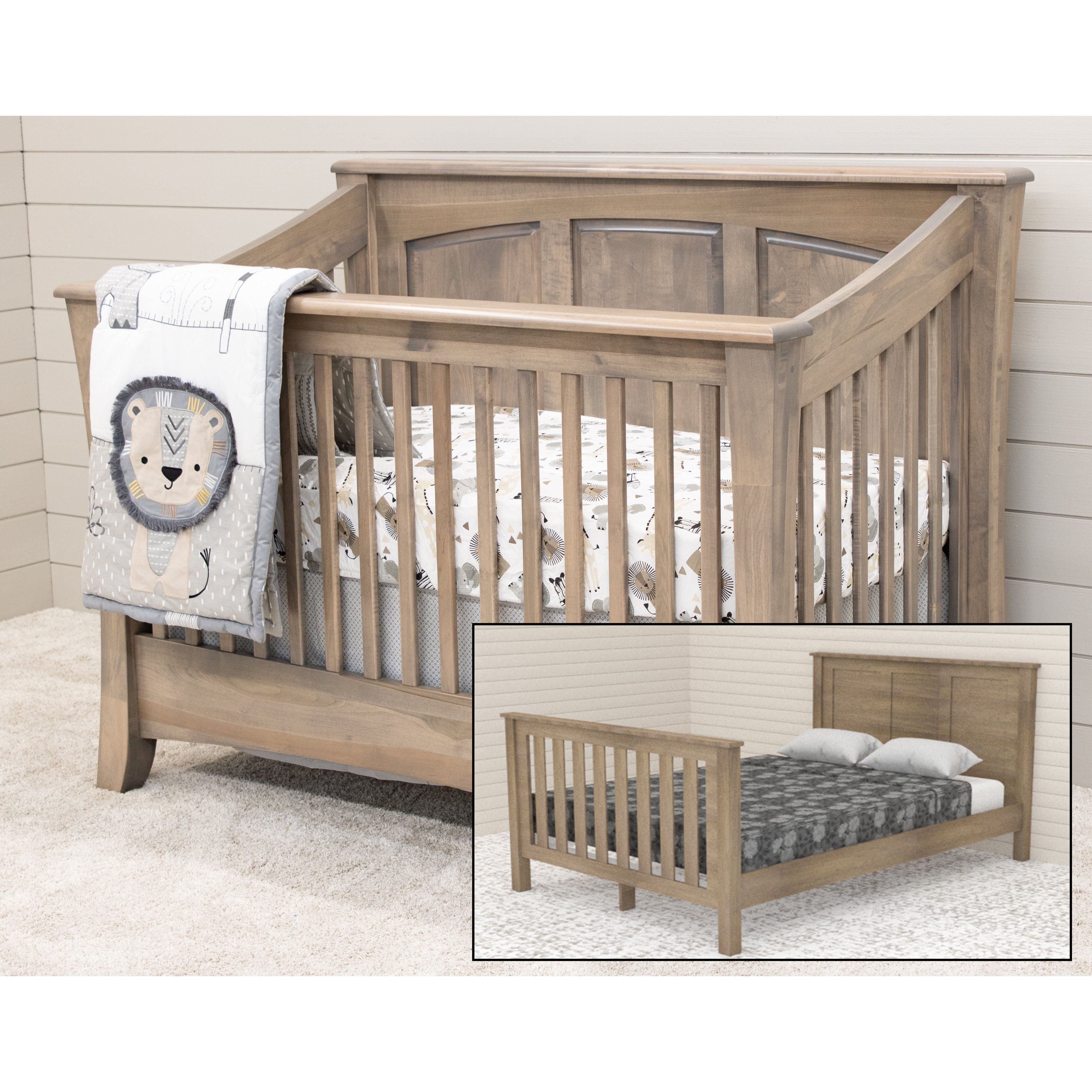 Carlisle Panel Maple Wood Convertible Crib | VD