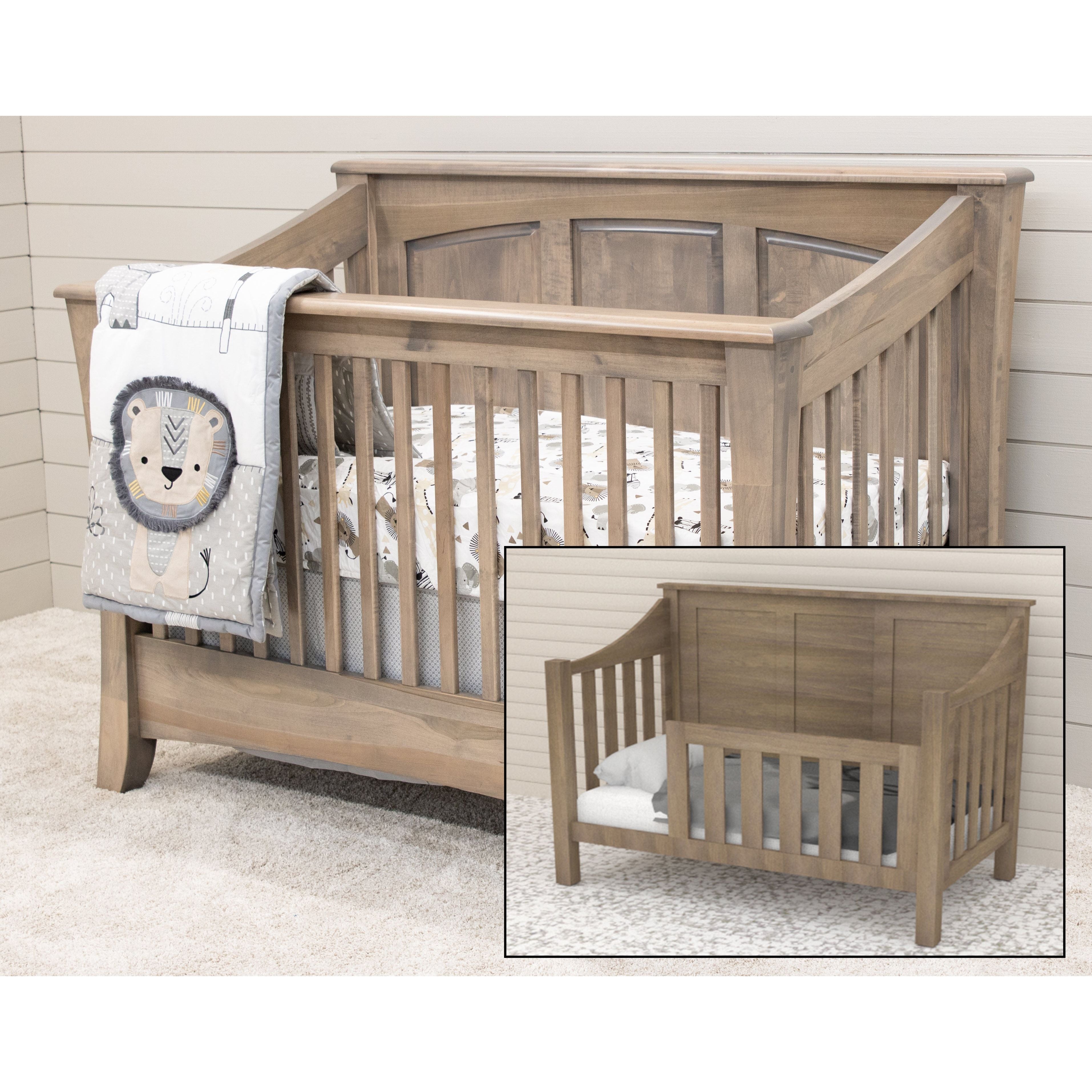 Carlisle Panel Maple Wood Convertible Crib | VD
