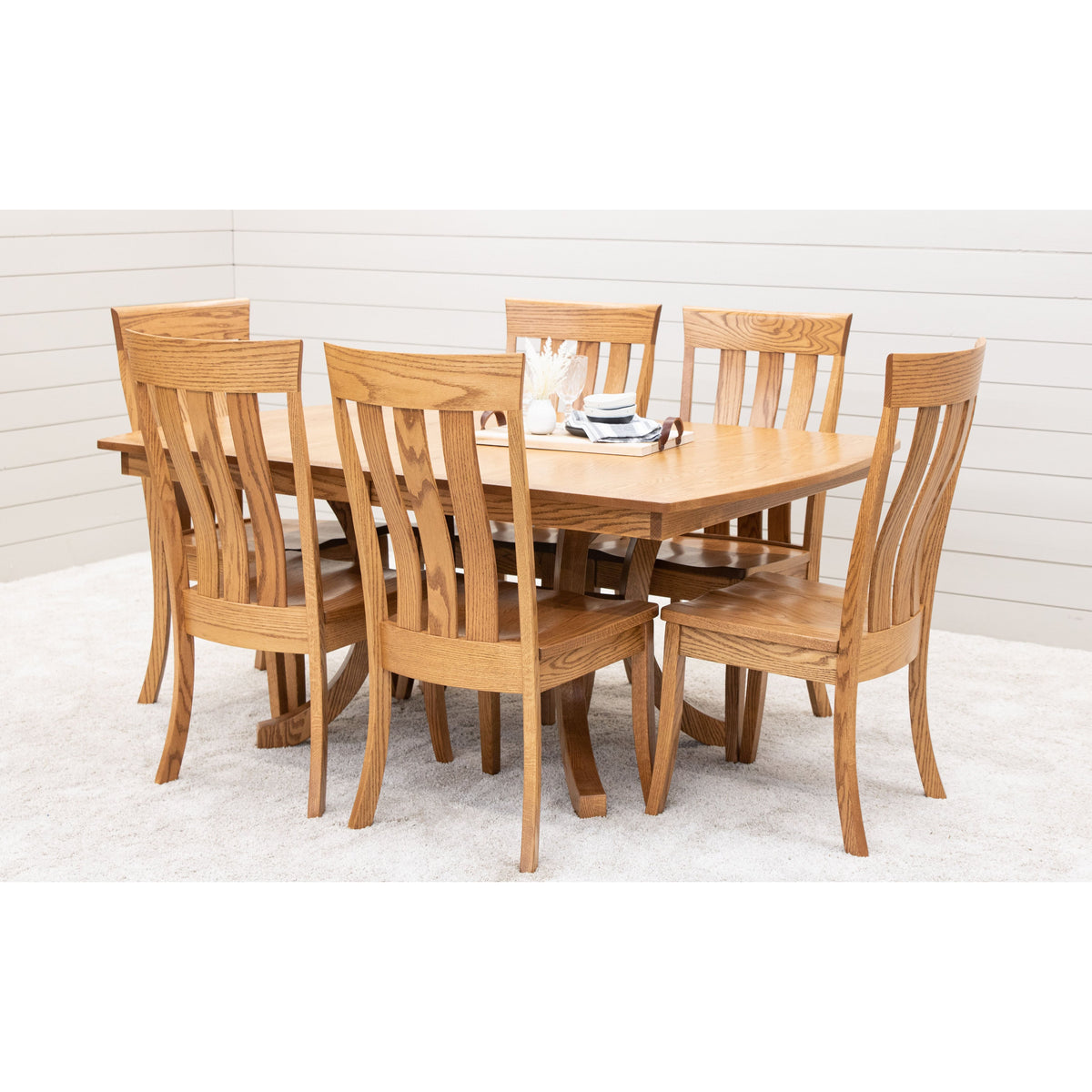 Curlew Solid Oak Wood Side Dining Chair in Fruitwood