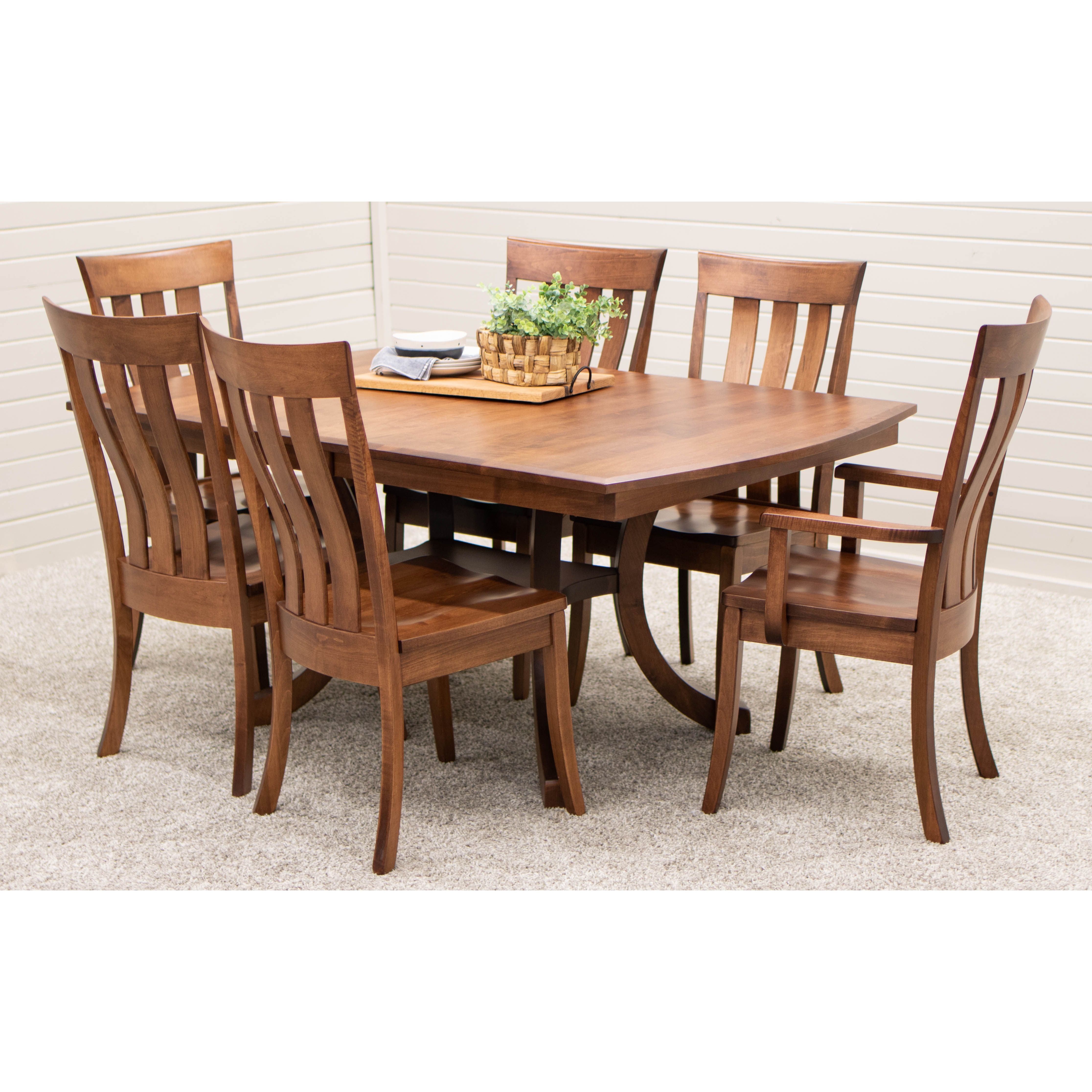 Curlew Maple Wood Amish Arm Dining Chair | BOS