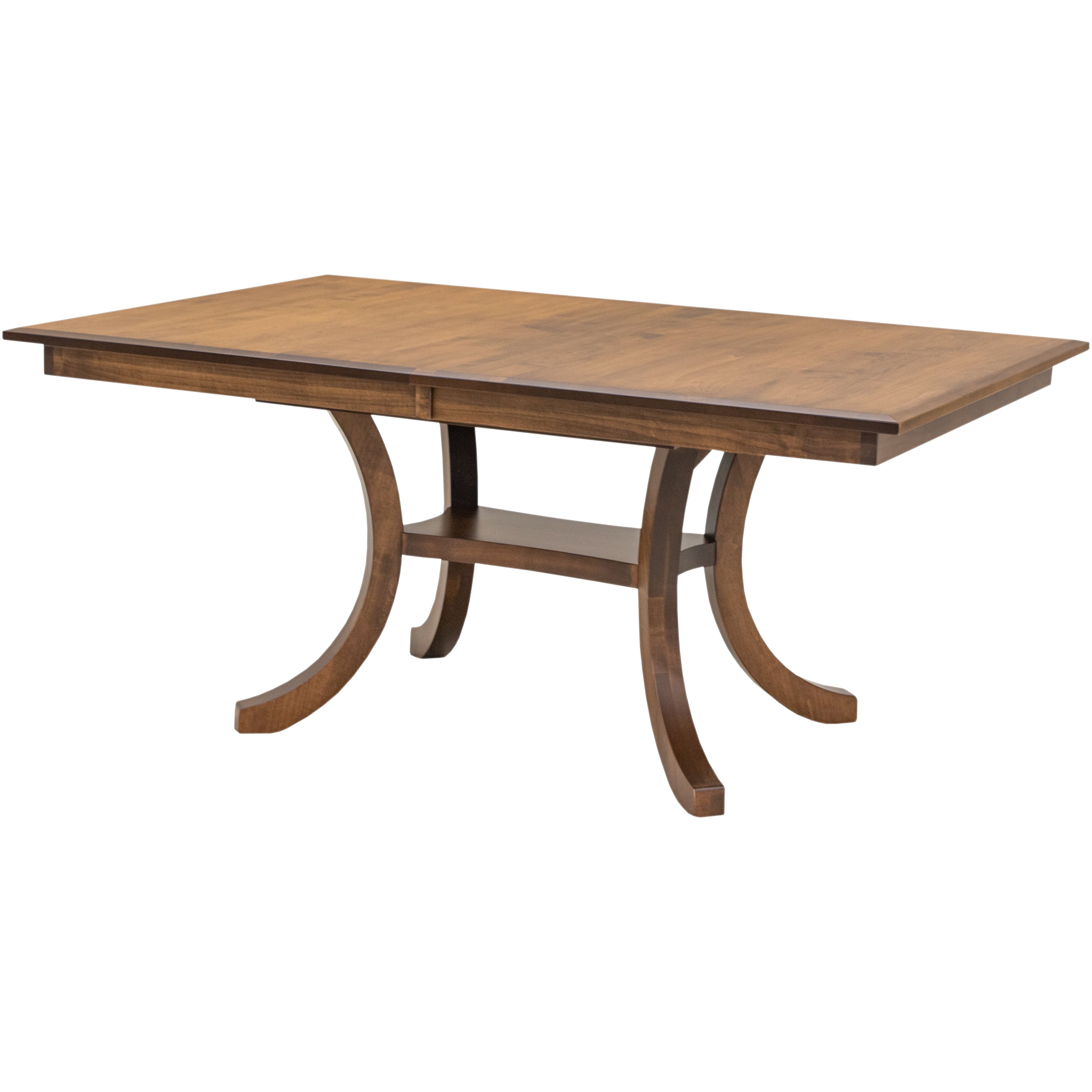 Carlisle Double Pedestal Maple Wood Amish Extending Dining Table | HC
