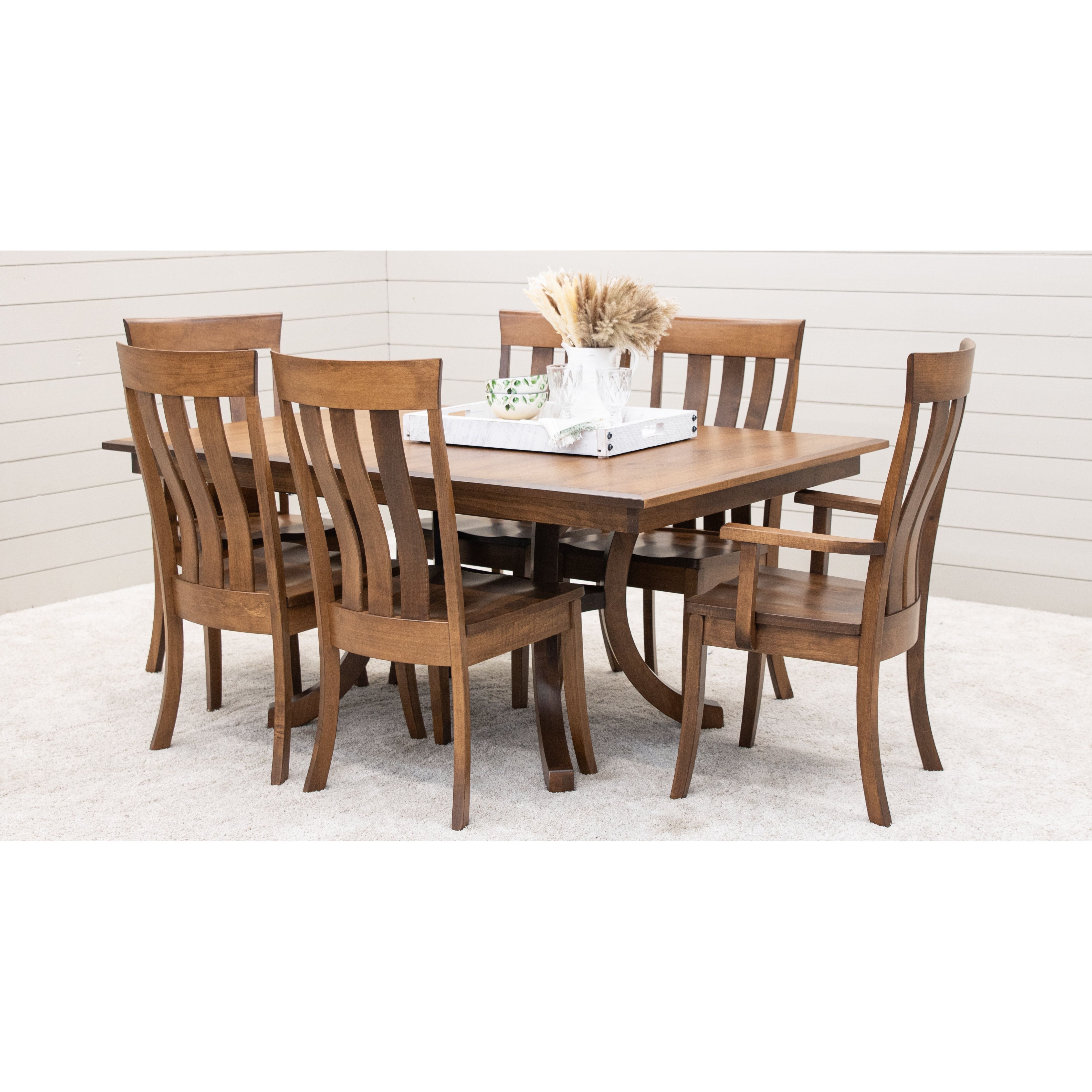 Curlew Maple Wood Amish Arm Dining Chair | HC