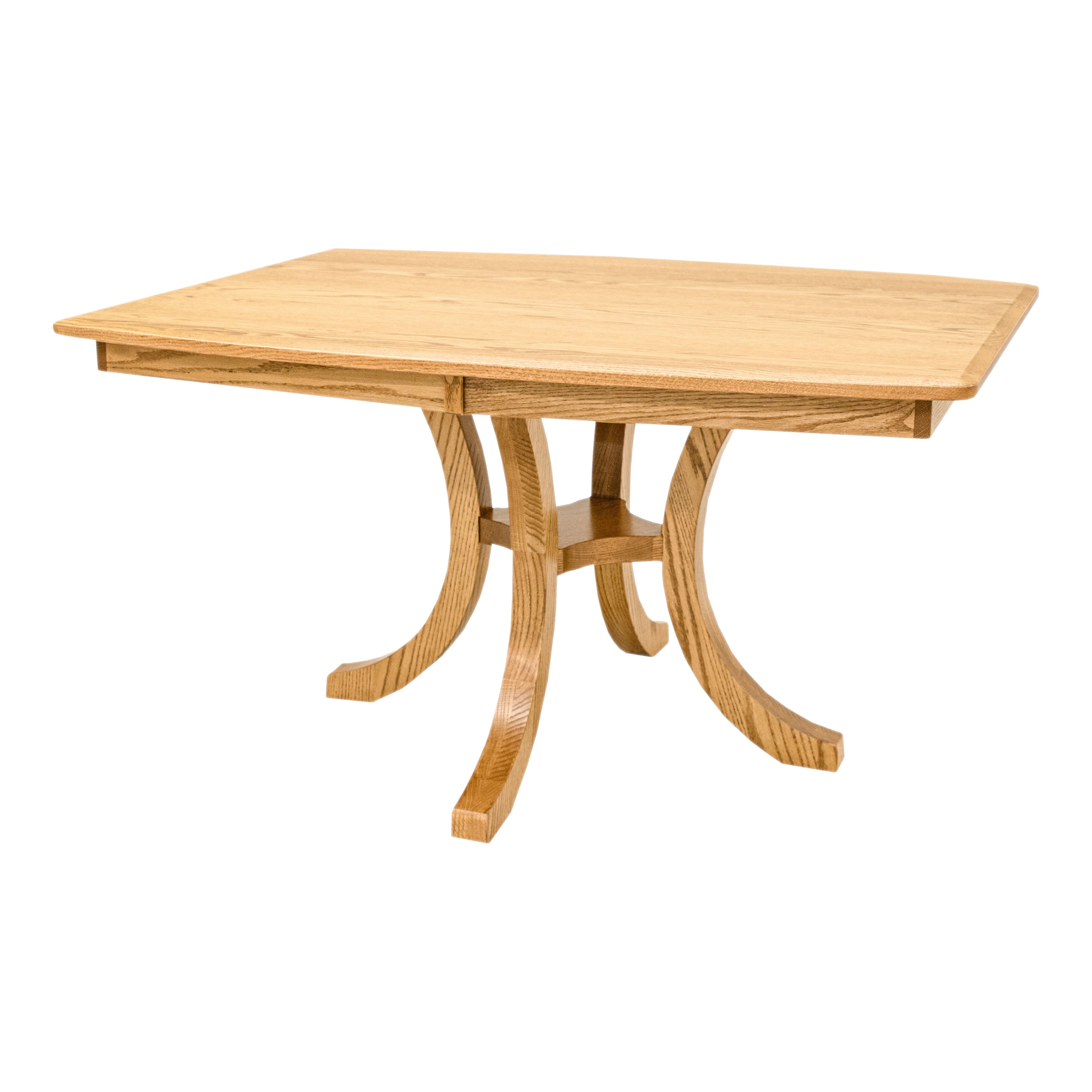 Carlisle Single Pedestal Oak Wood Extending Dining Table | FW