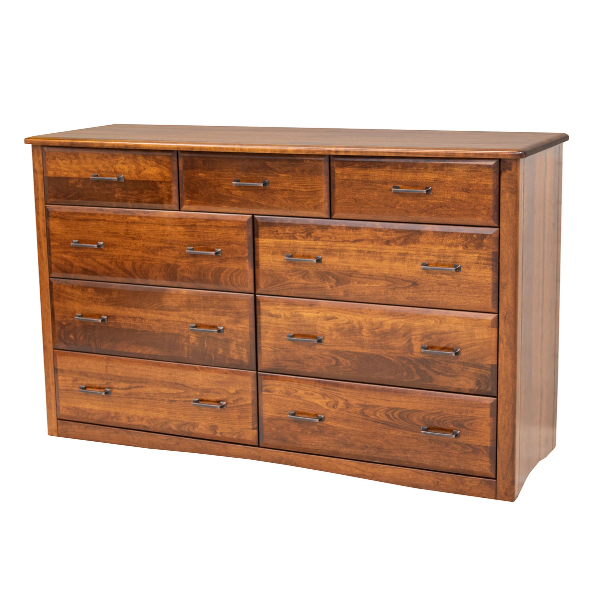 Carrington Cherry Wood 9-Drawer Tall Dresser | MC