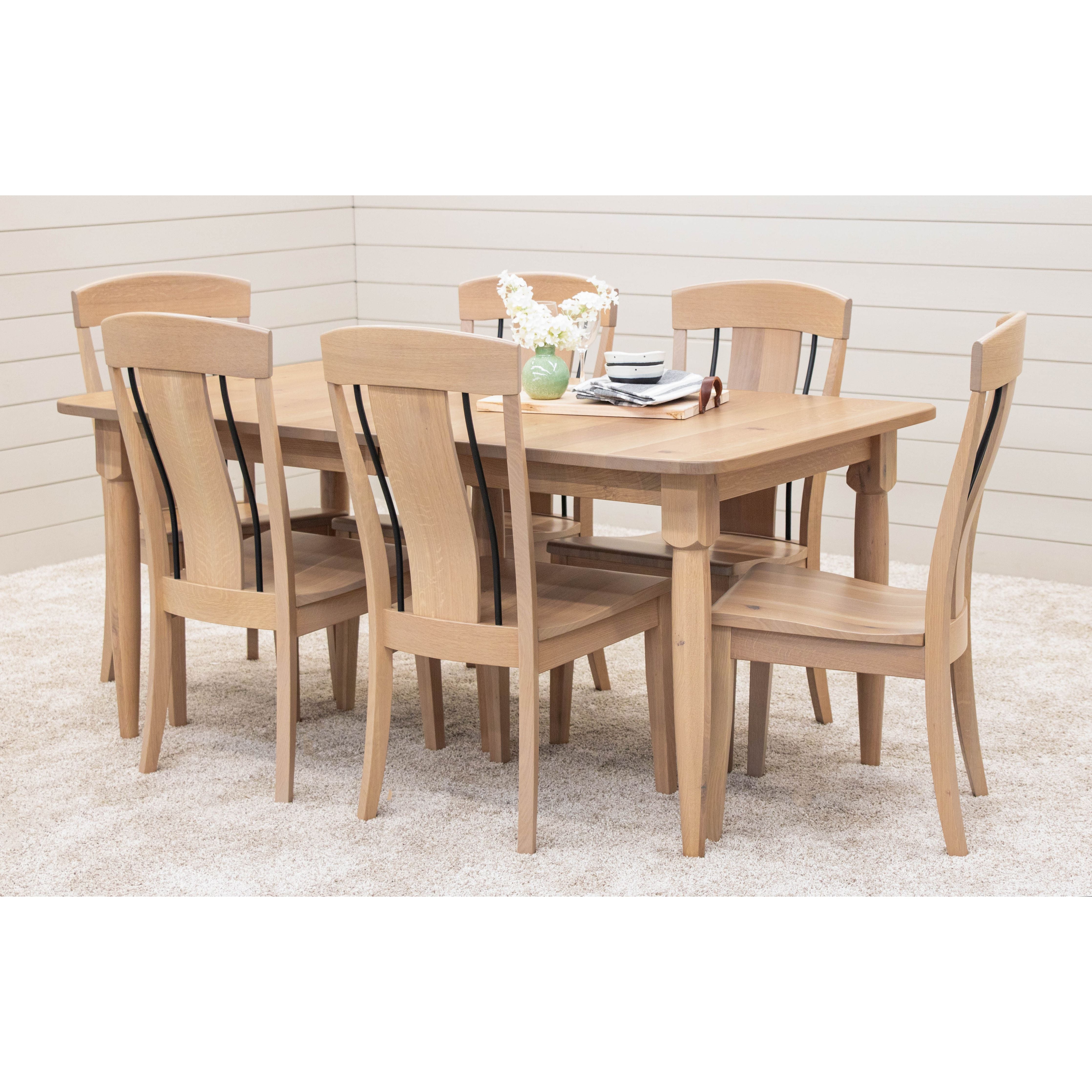 Regal Quarter Sawn White Oak Wood Side Dining Chair | LAT