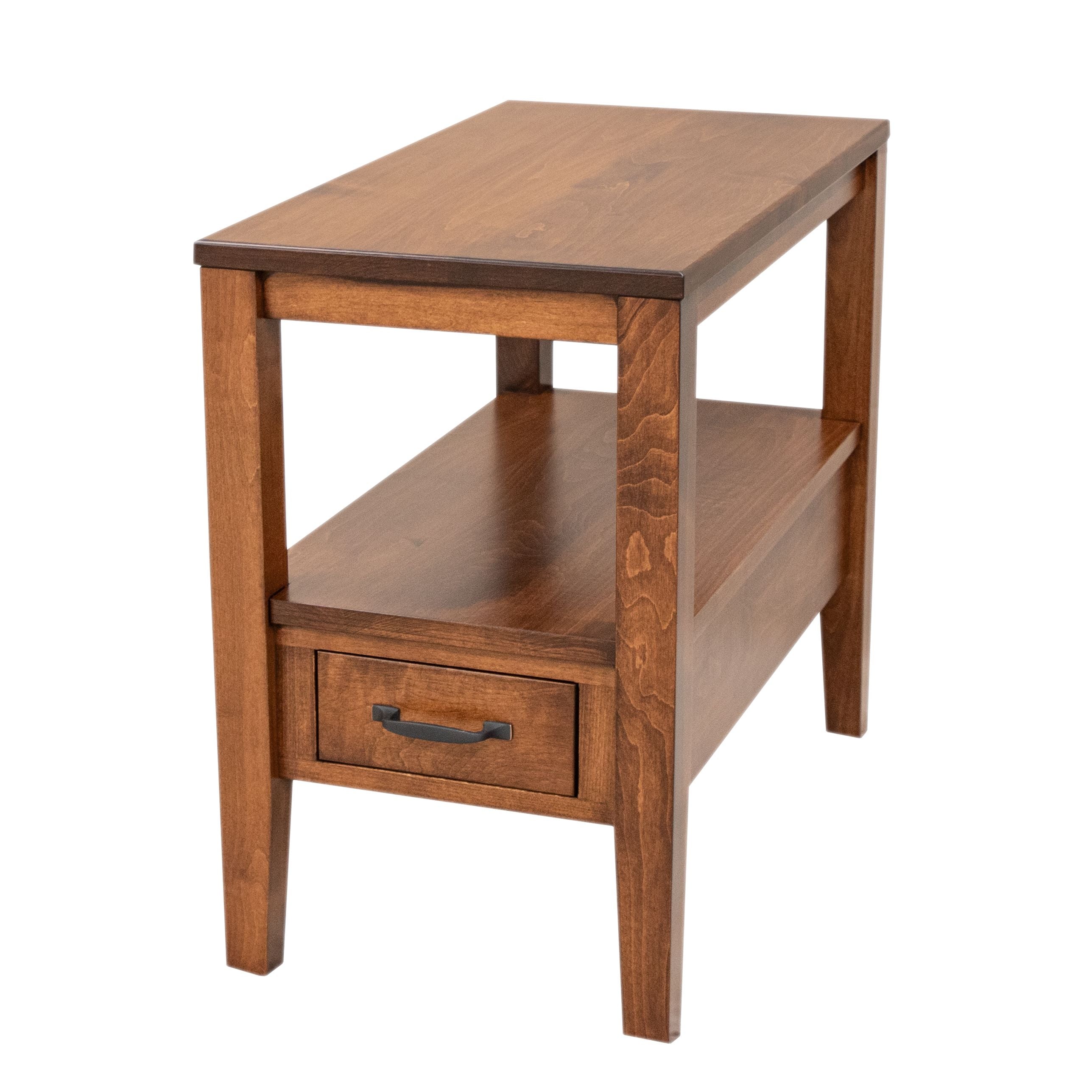 Century Maple Wood Small Rectangle Open End Table | BOS