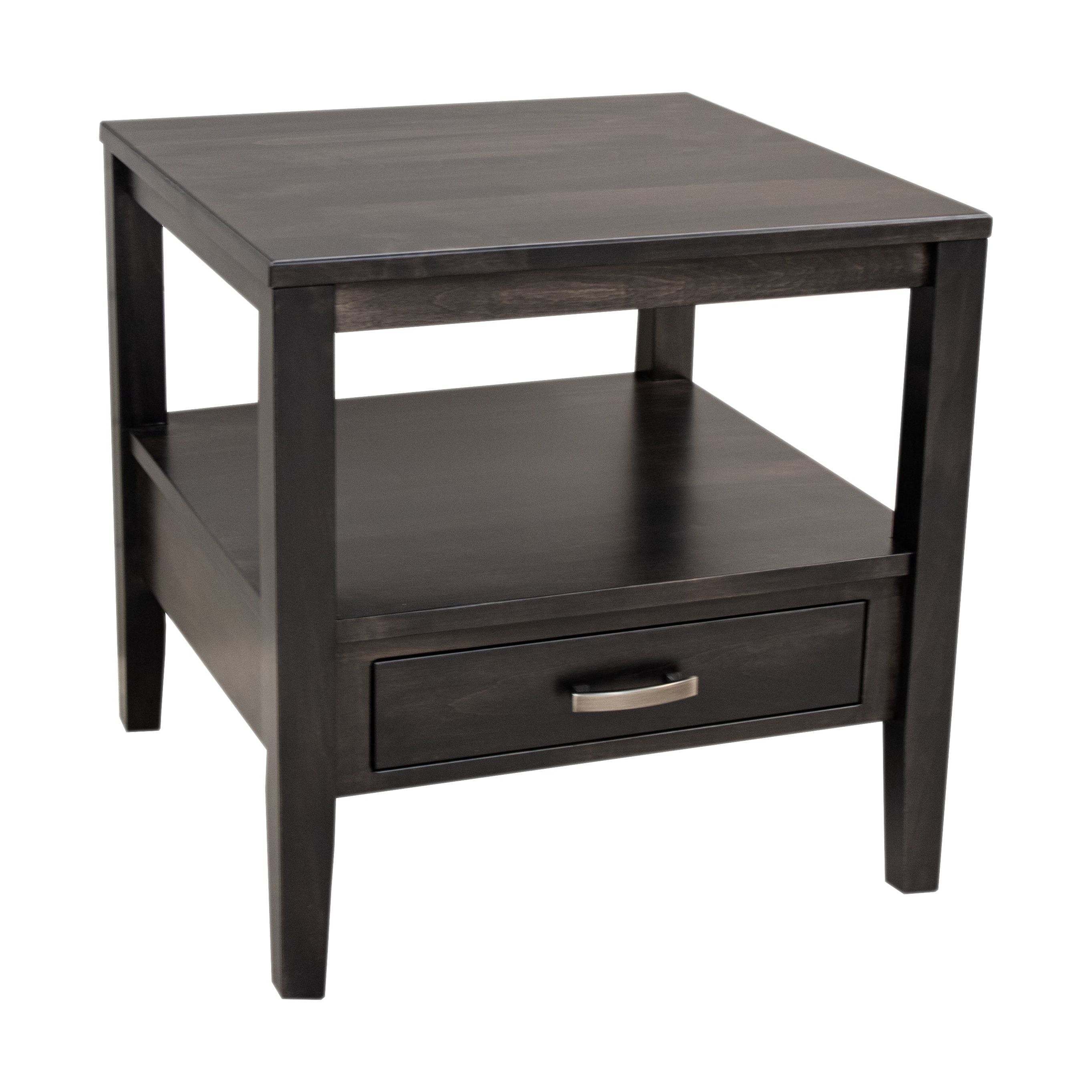 Century Maple Wood Square Large Open End Table | DK