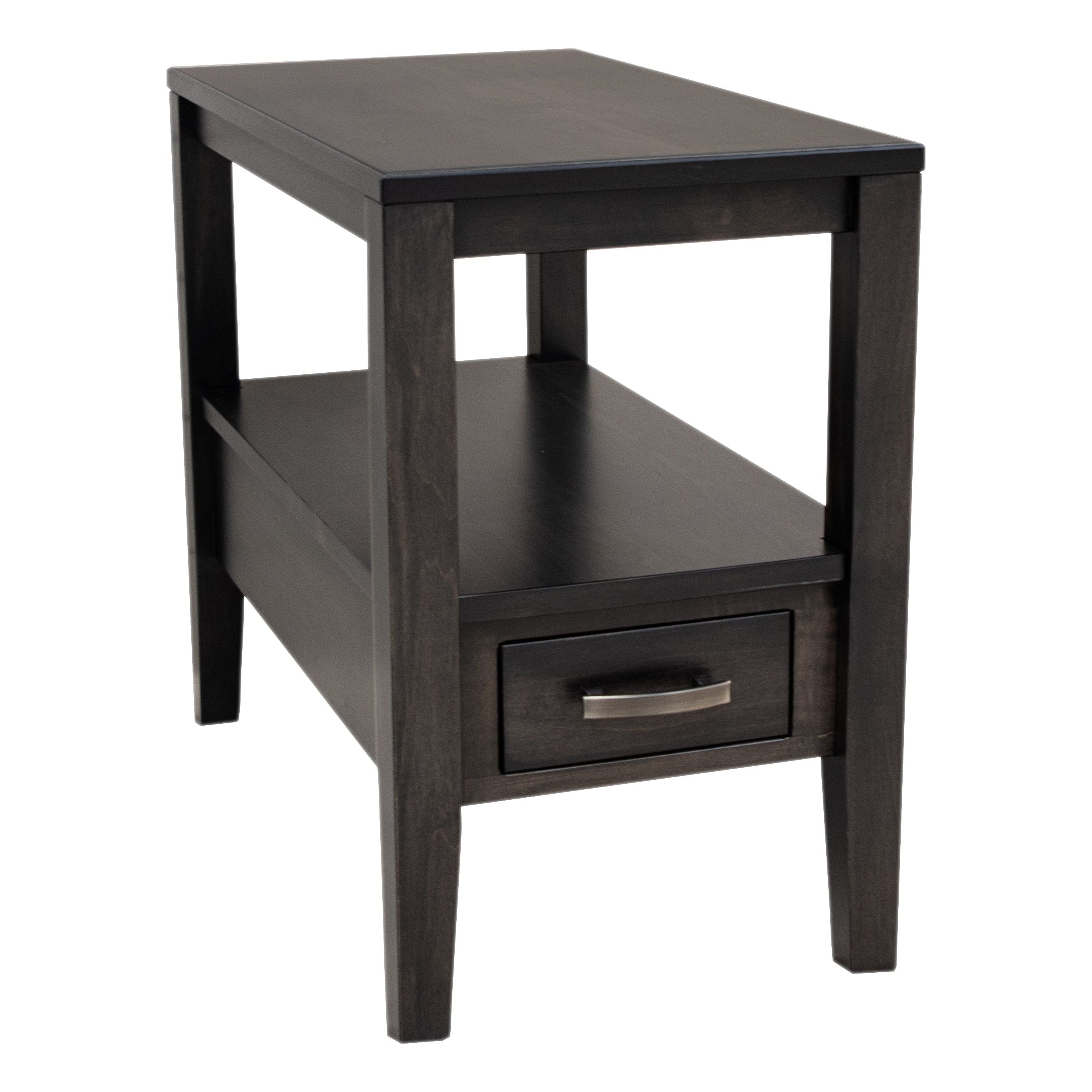 Century Maple Wood Small Rectangle Open End Table | DK