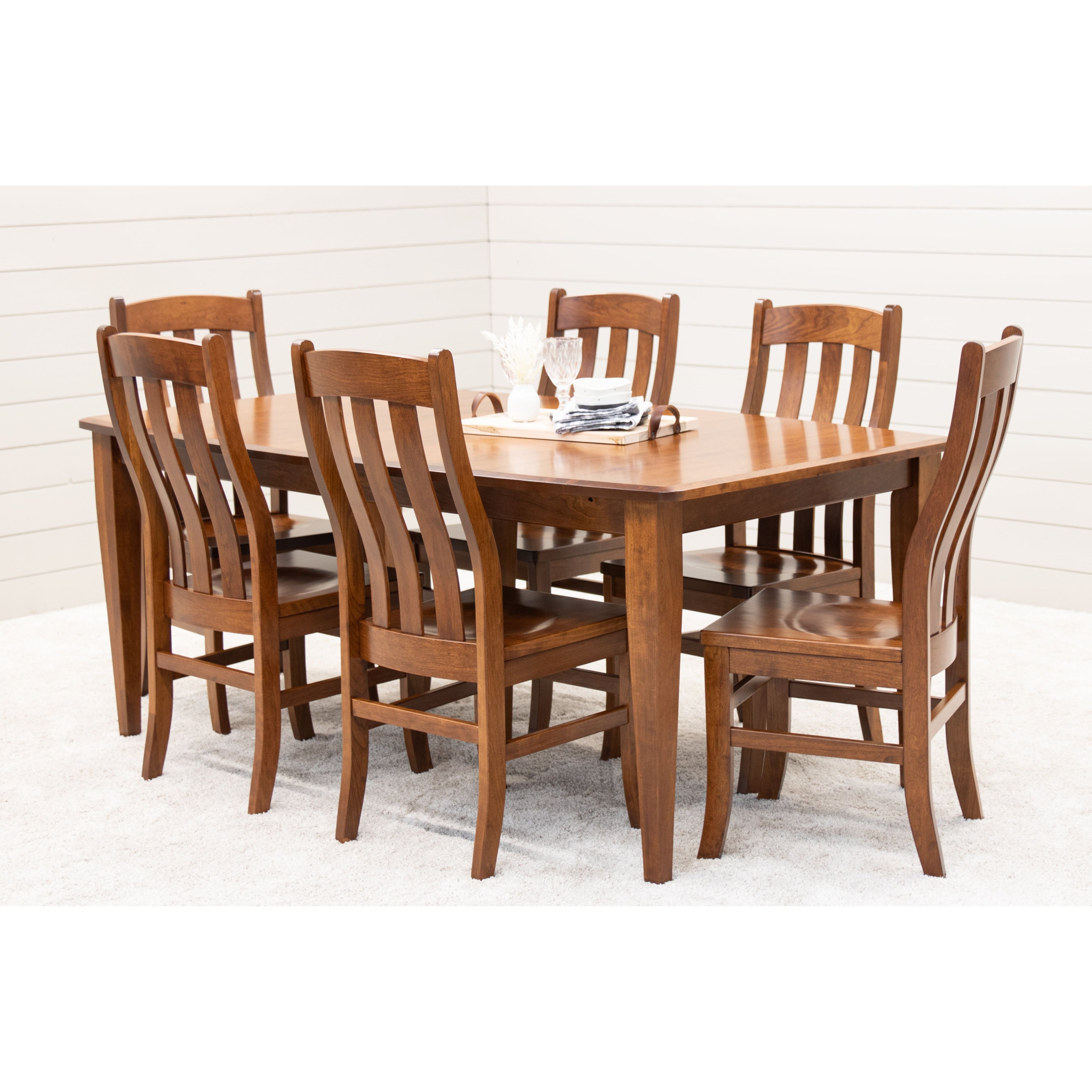 Classic Shaker Amish Cherry Wood Extending Dining Table | MC