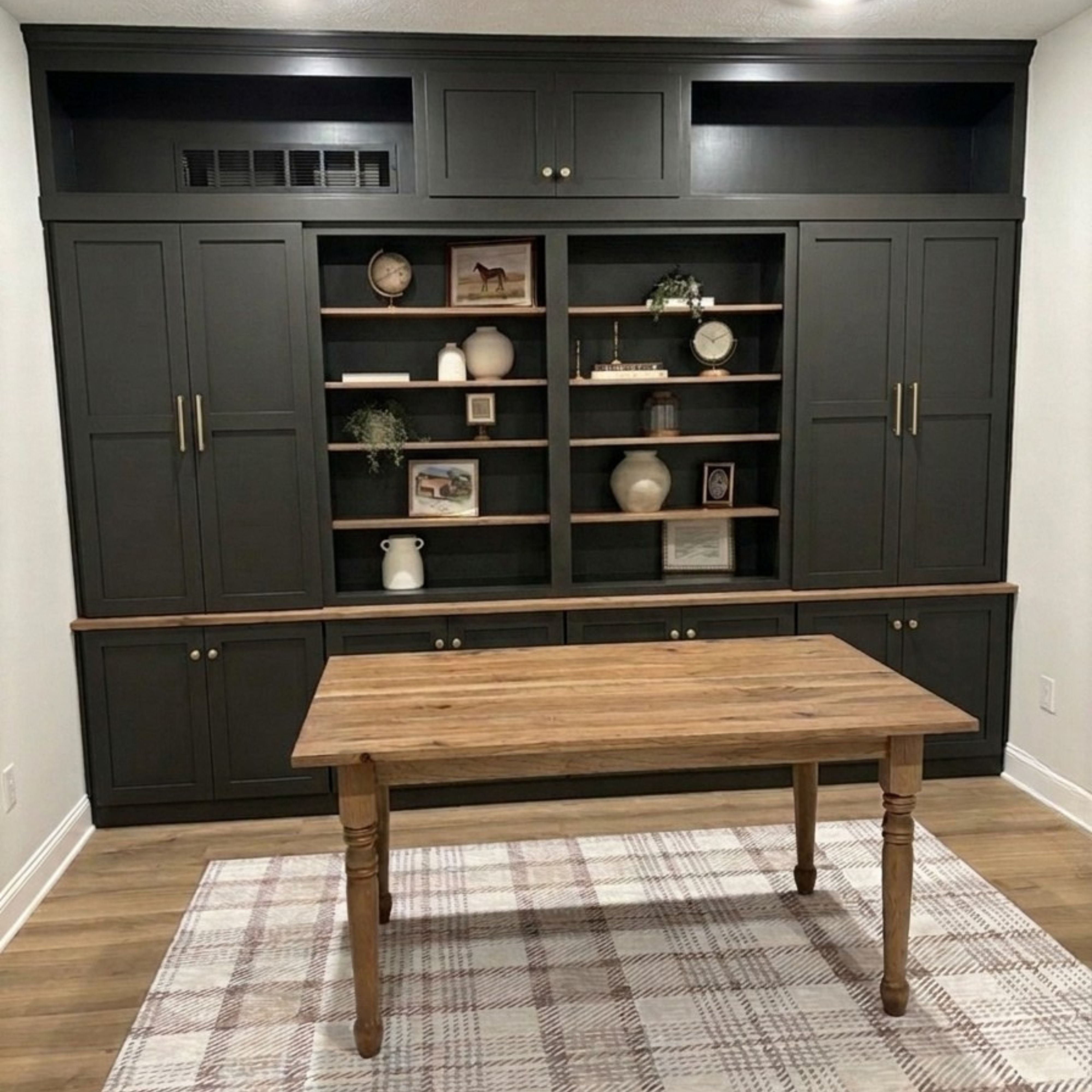 Custom Wall to Wall Built in Office Storage and Bookcase Unit