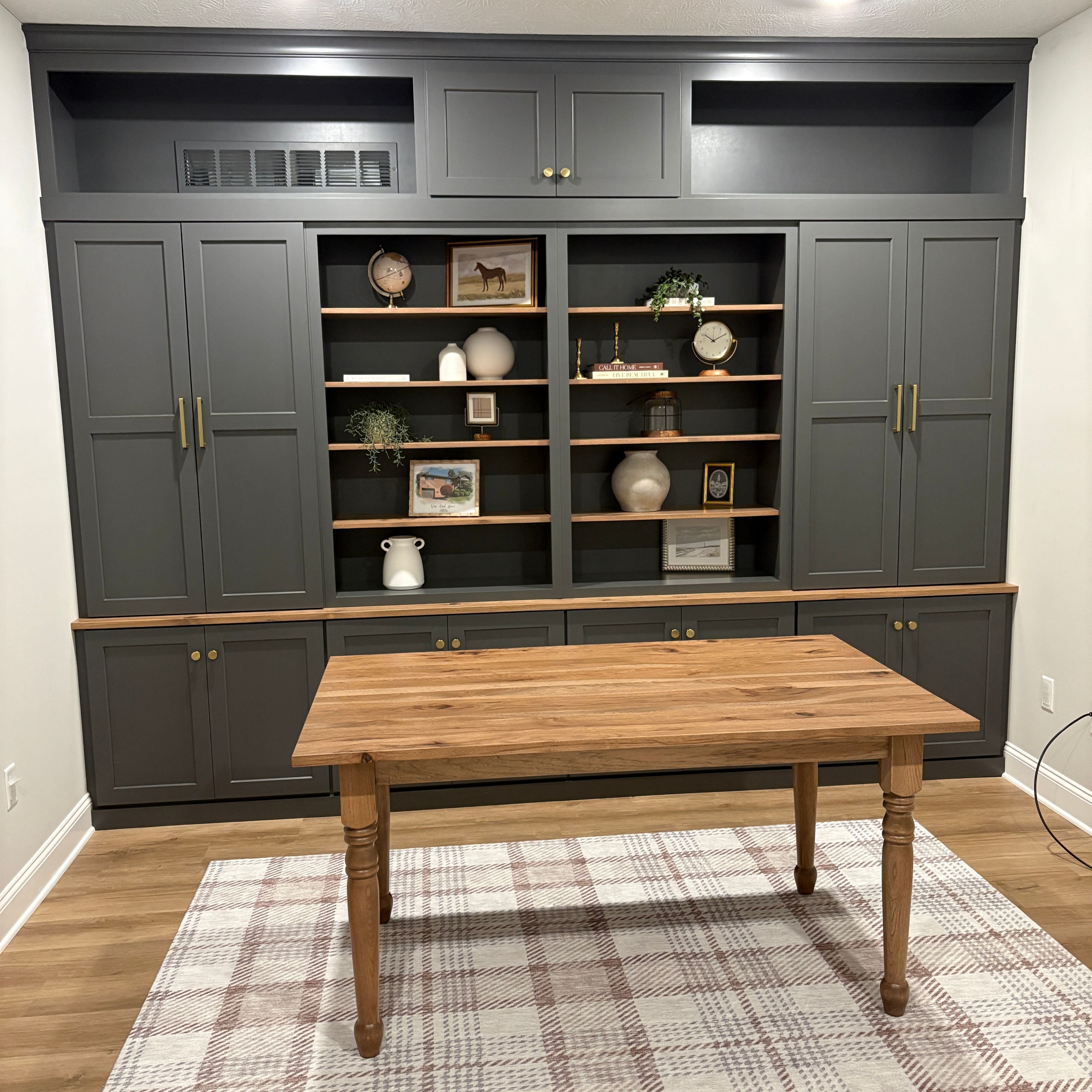Custom Wall to Wall Built in Office Storage and Bookcase Unit