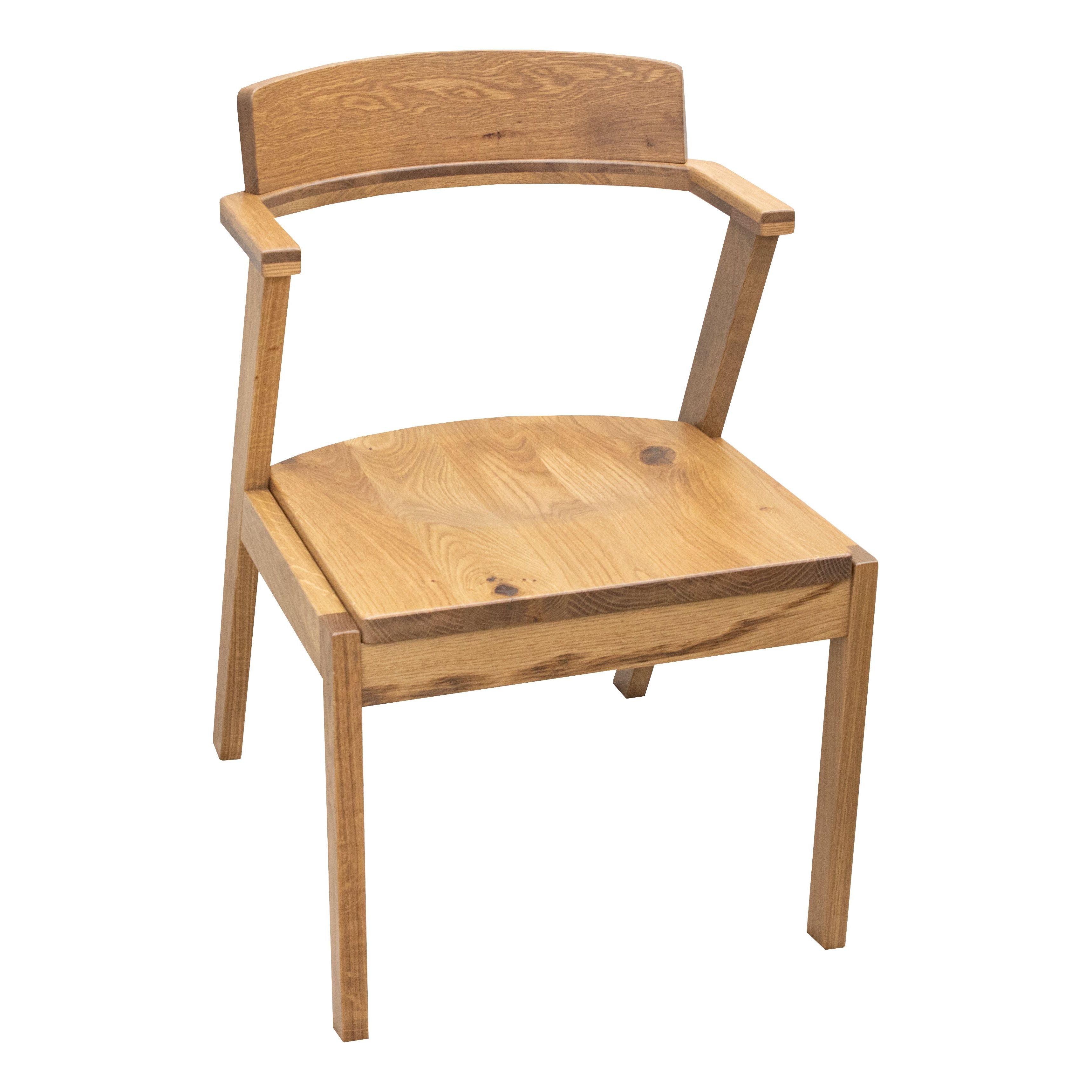 Cordelle White Oak Wood Mid Century Dining Chair | DS