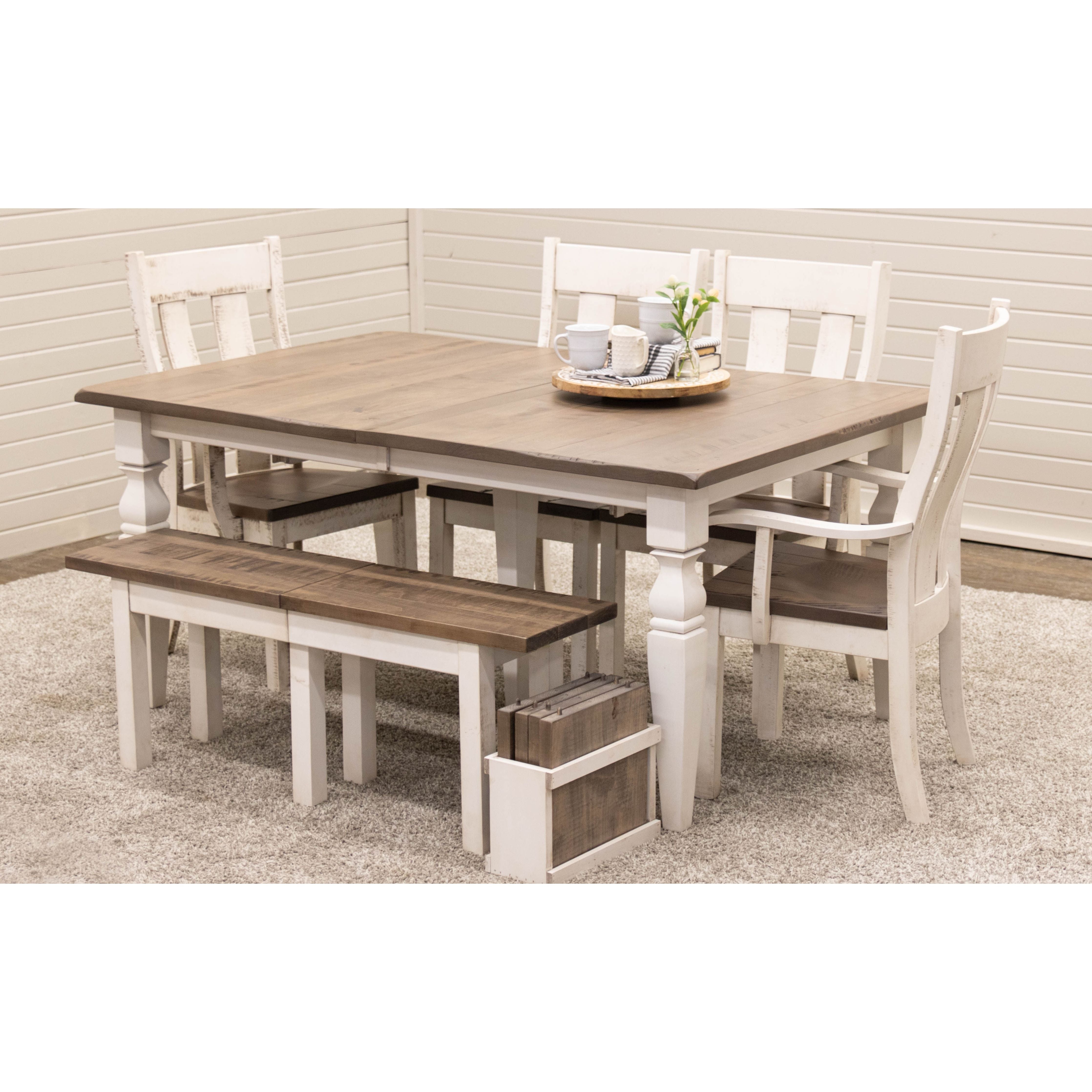 Urbana White & Wood Side Dining Chair | M-CS&DCD