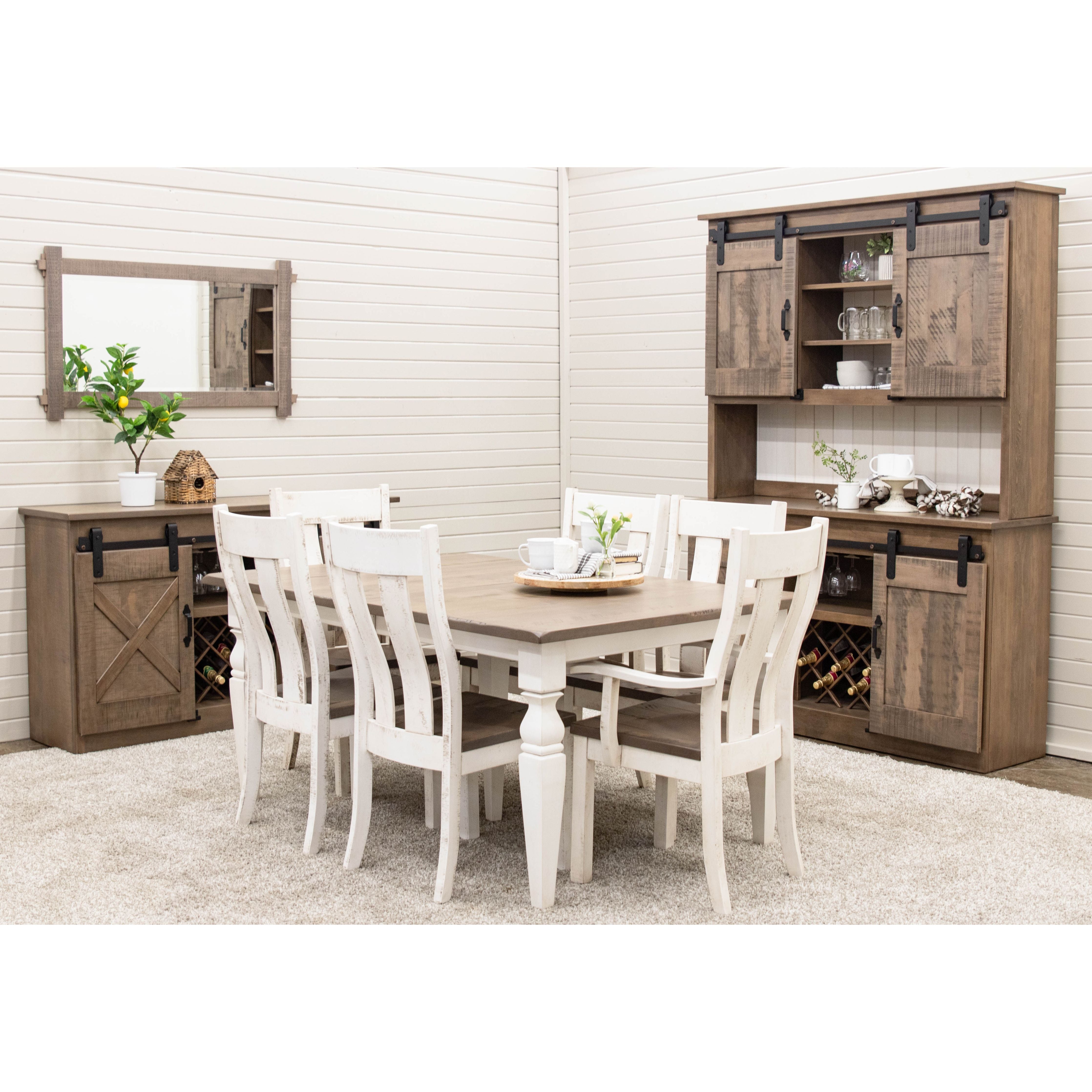 Urbana White & Wood Arm Dining Chair | M-CS&DCD