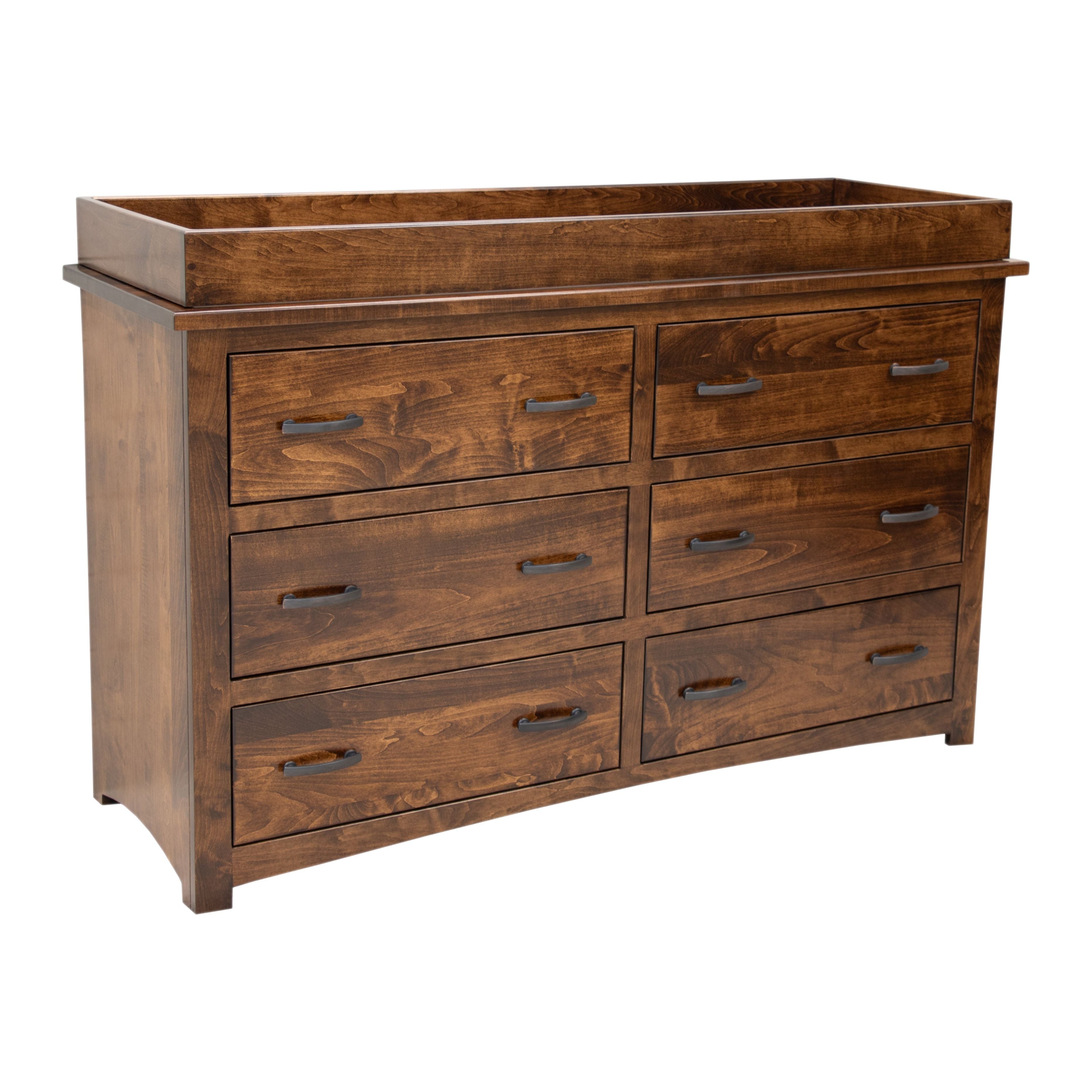 Weston Maple Wood 6-Drawer Nursery Dresser with Changing Topper | ASB