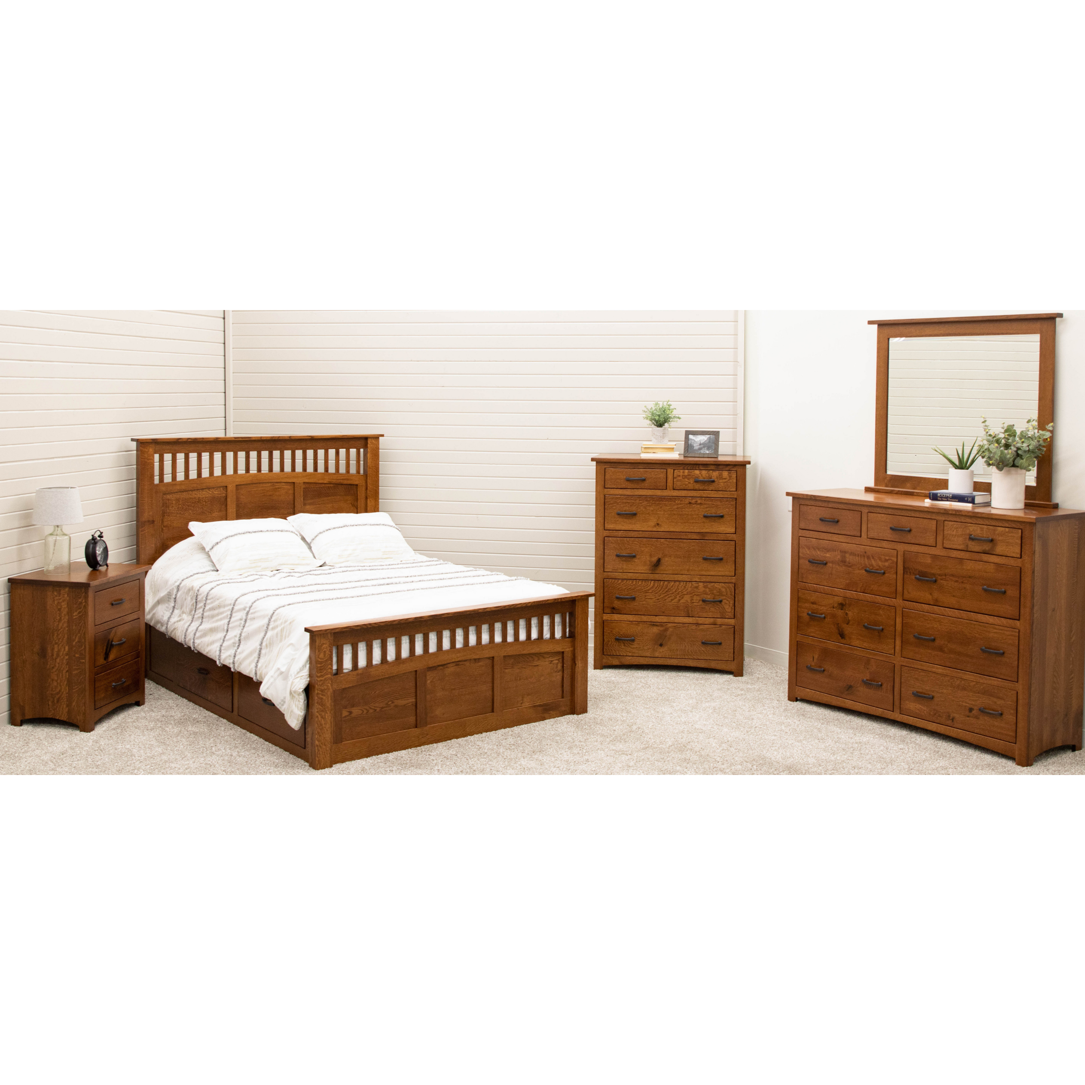 Craftsman Mission Solid Wood Headboard Only