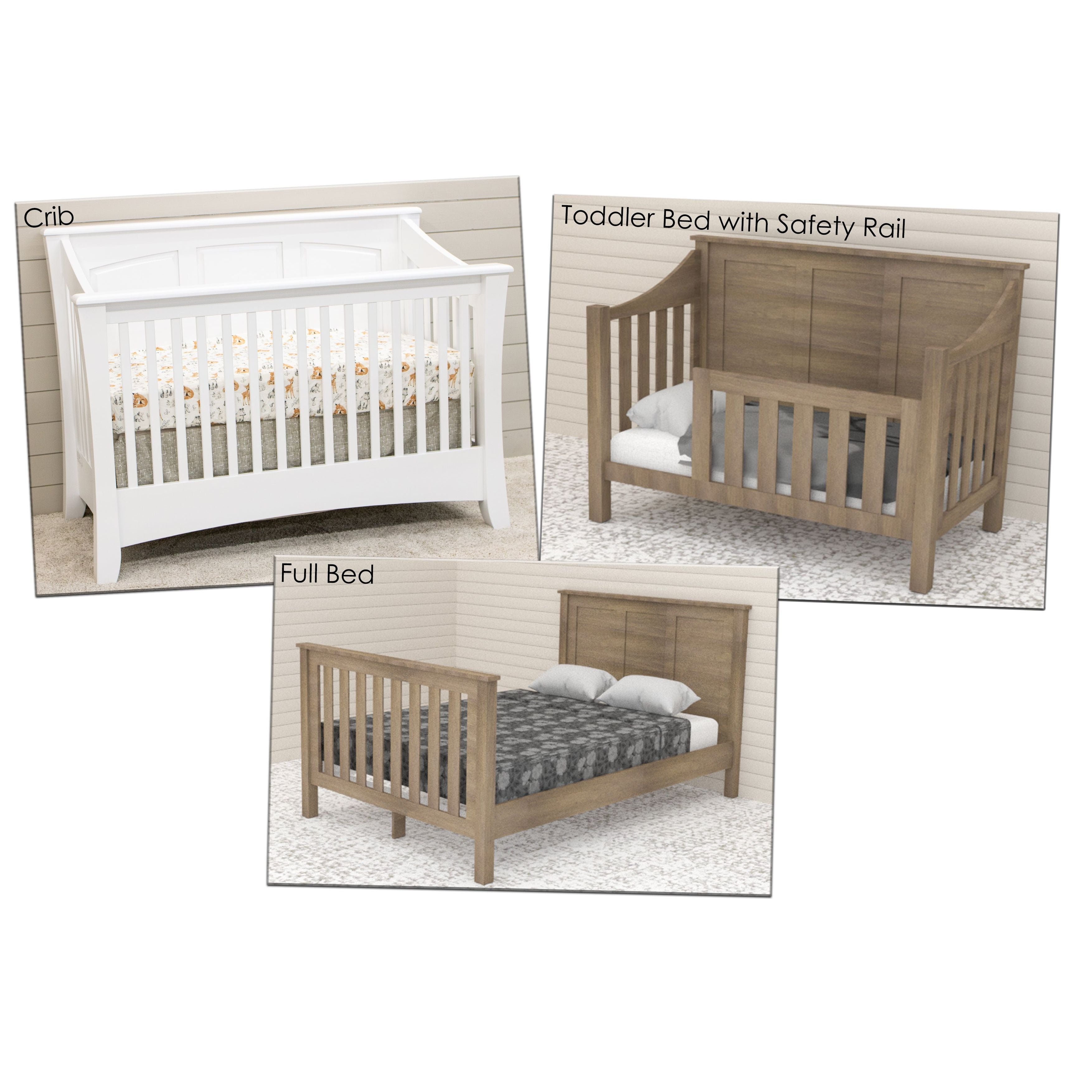 Carlisle Panel Maple Wood Convertible Crib | VD