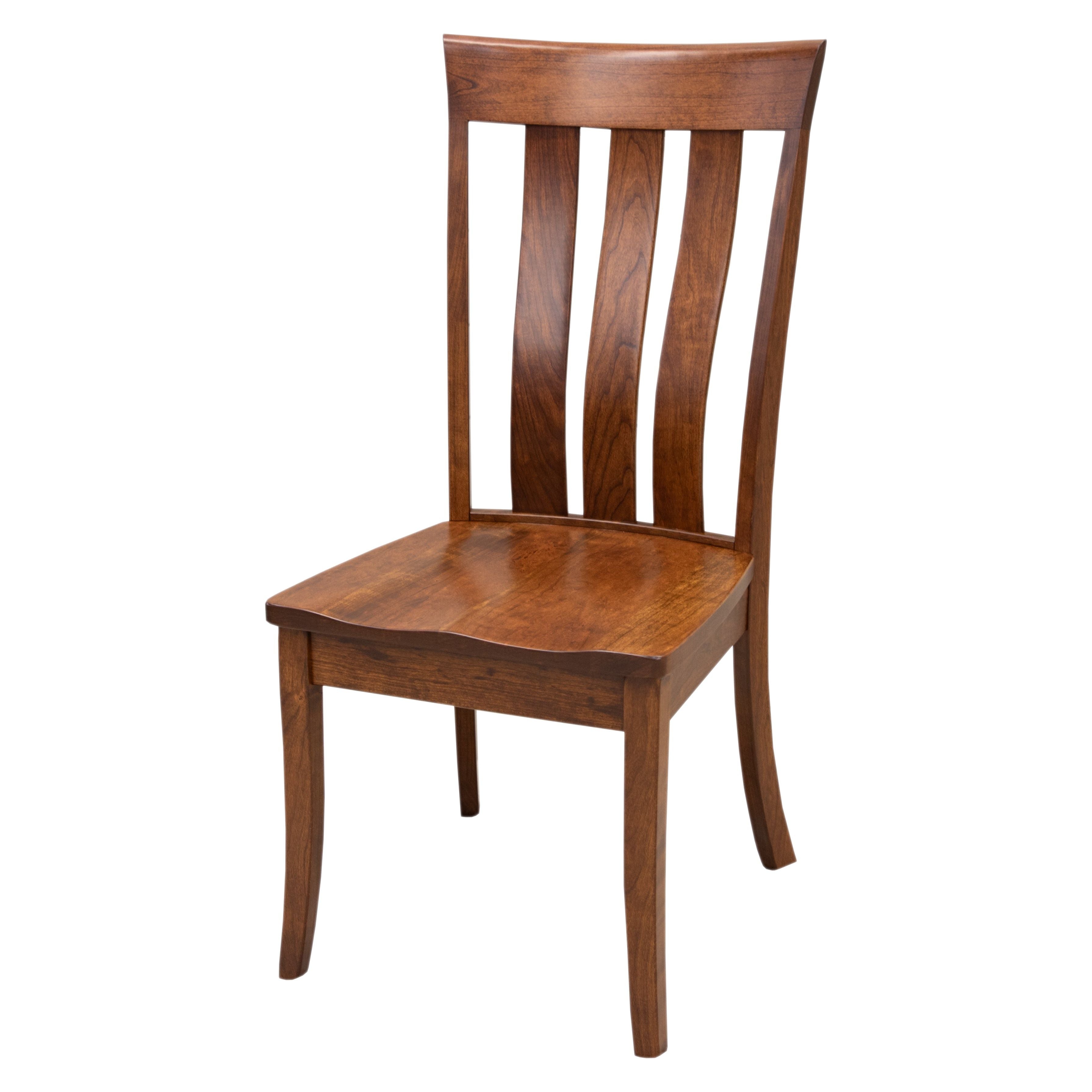 Curlew Cherry Wood Amish Side Dining Chair | MC