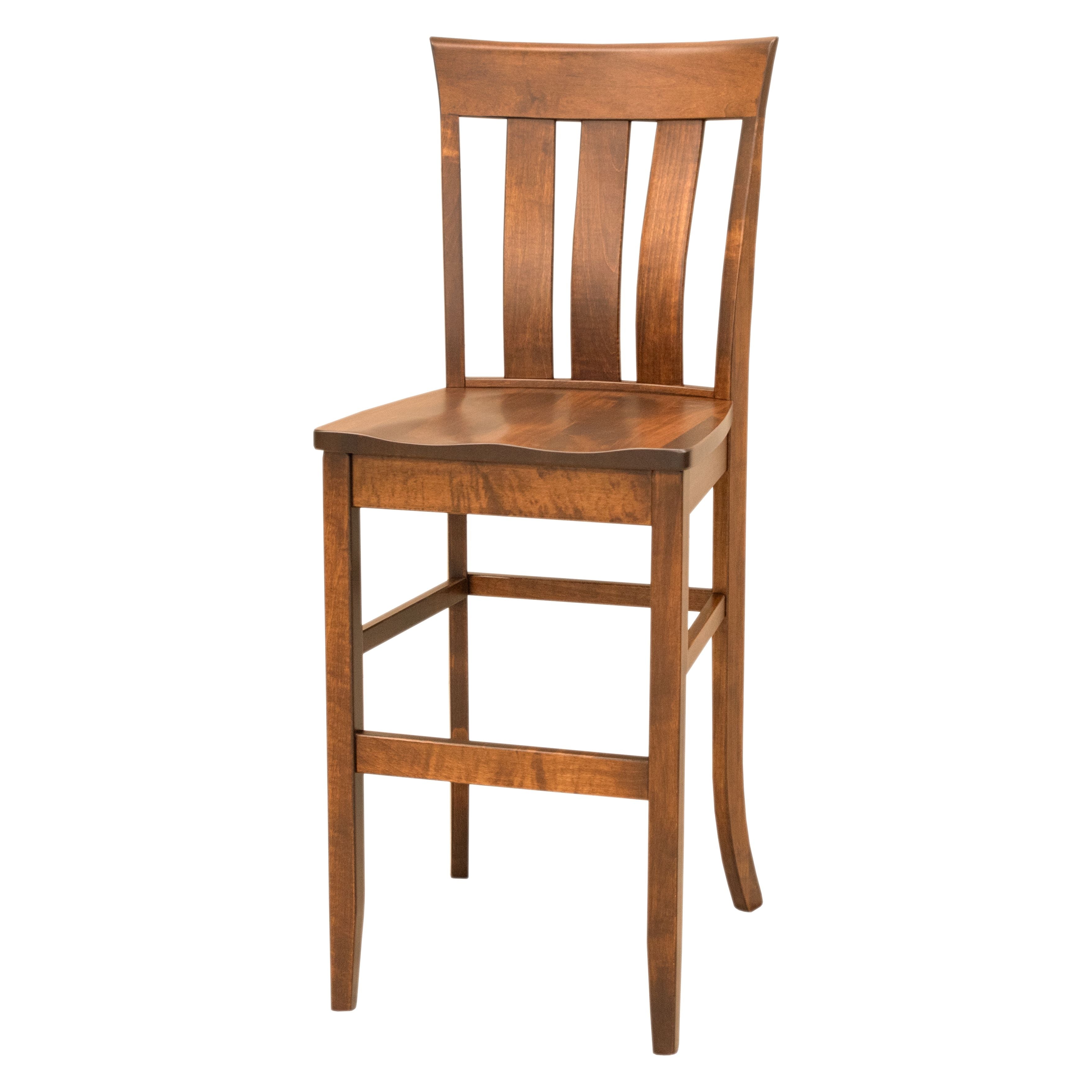 Curlew 24" Maple Wood Stationary Bar Stool | HC