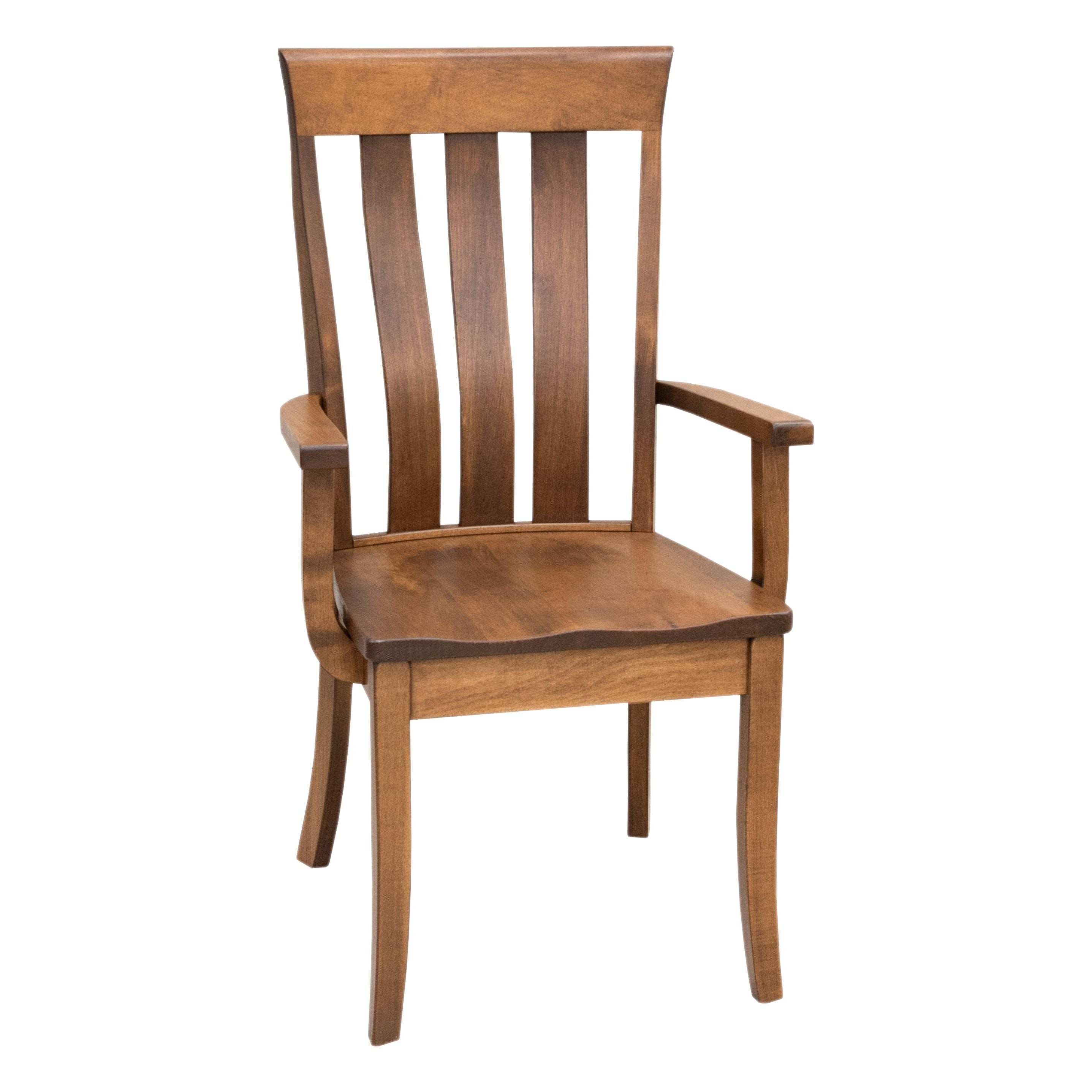 Curlew Maple Wood Amish Arm Dining Chair | HC