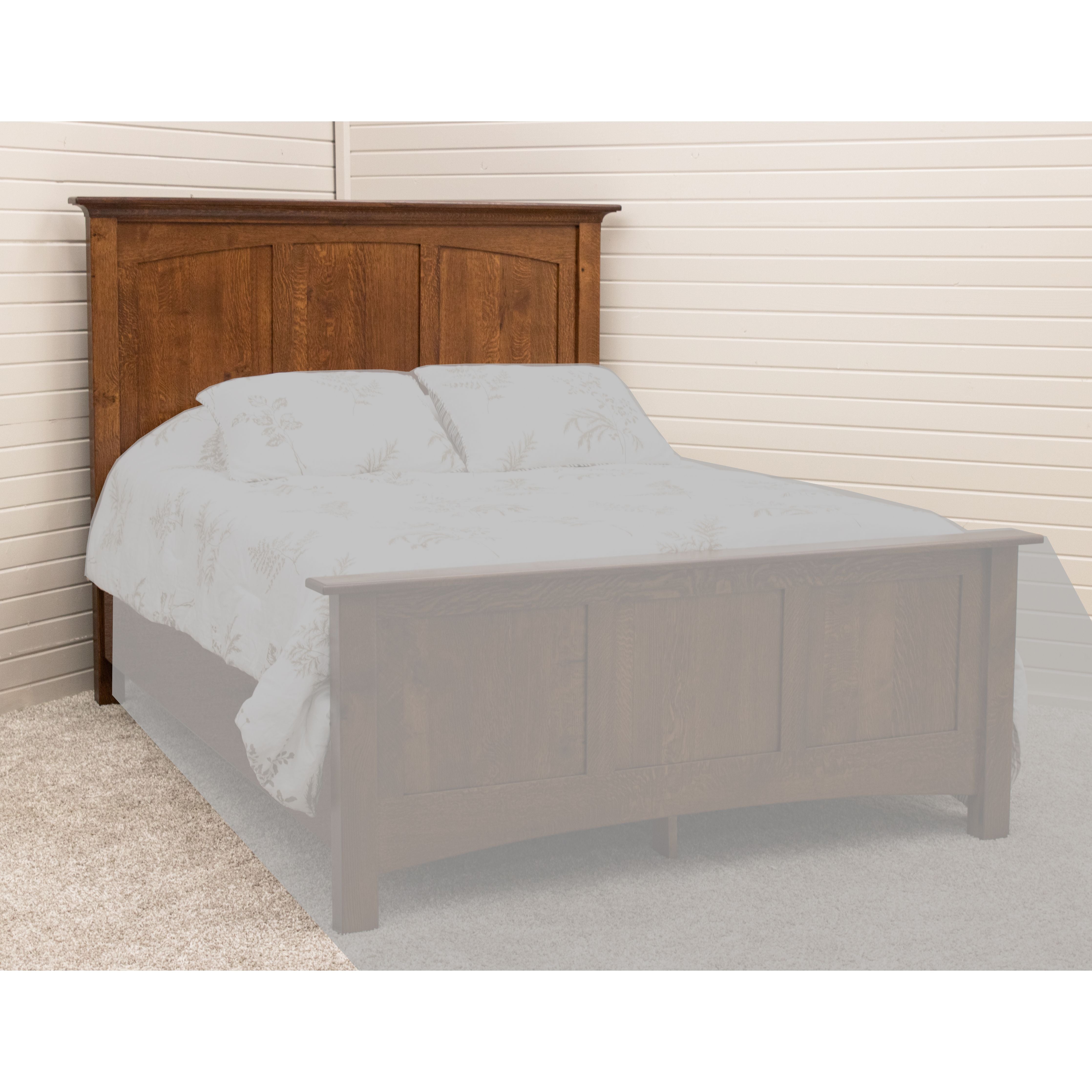 DCF Mission Queen Quarter Sawn White Oak Wood Storage Platform Bed | ASB