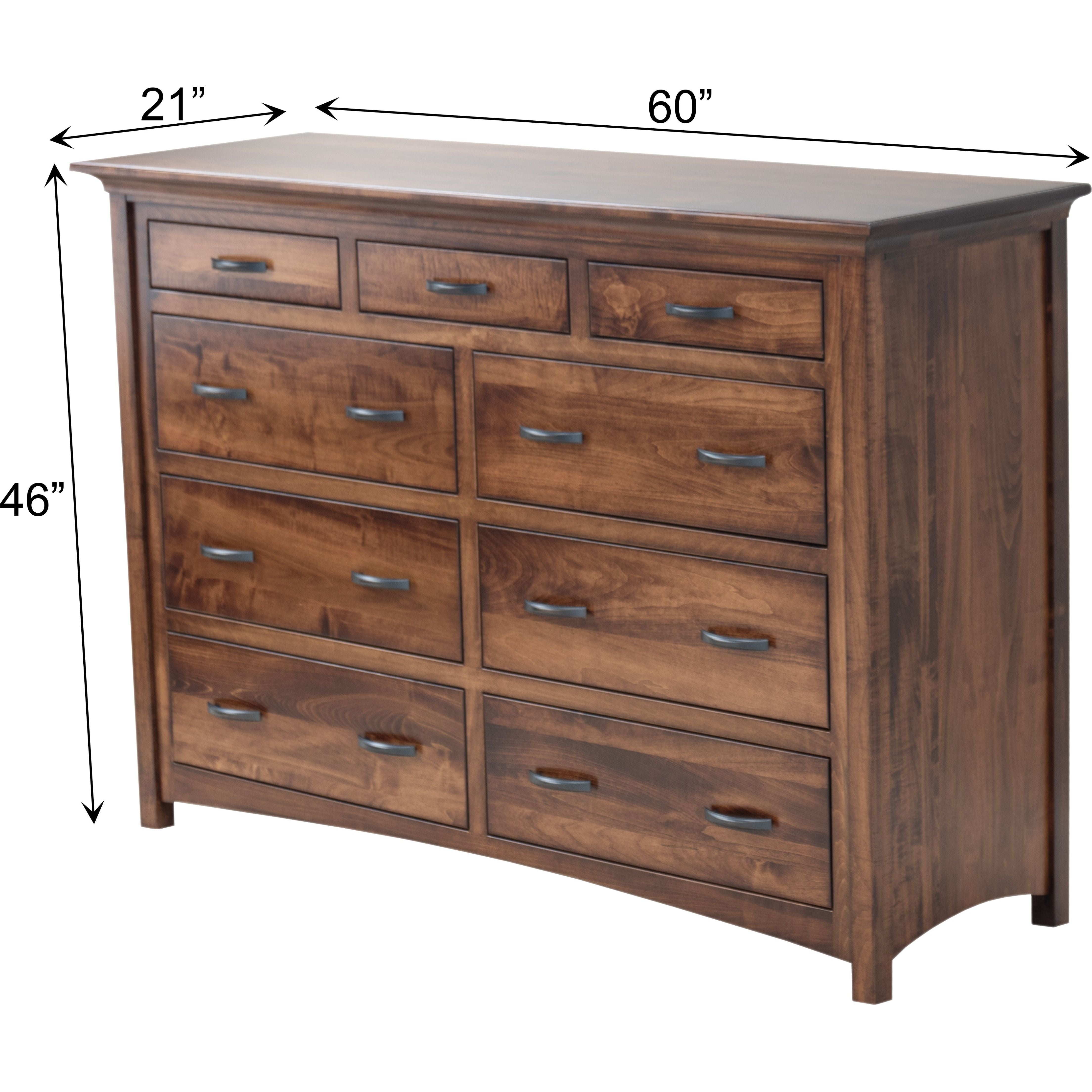 DCF Mission 9-Drawer Tall Dresser