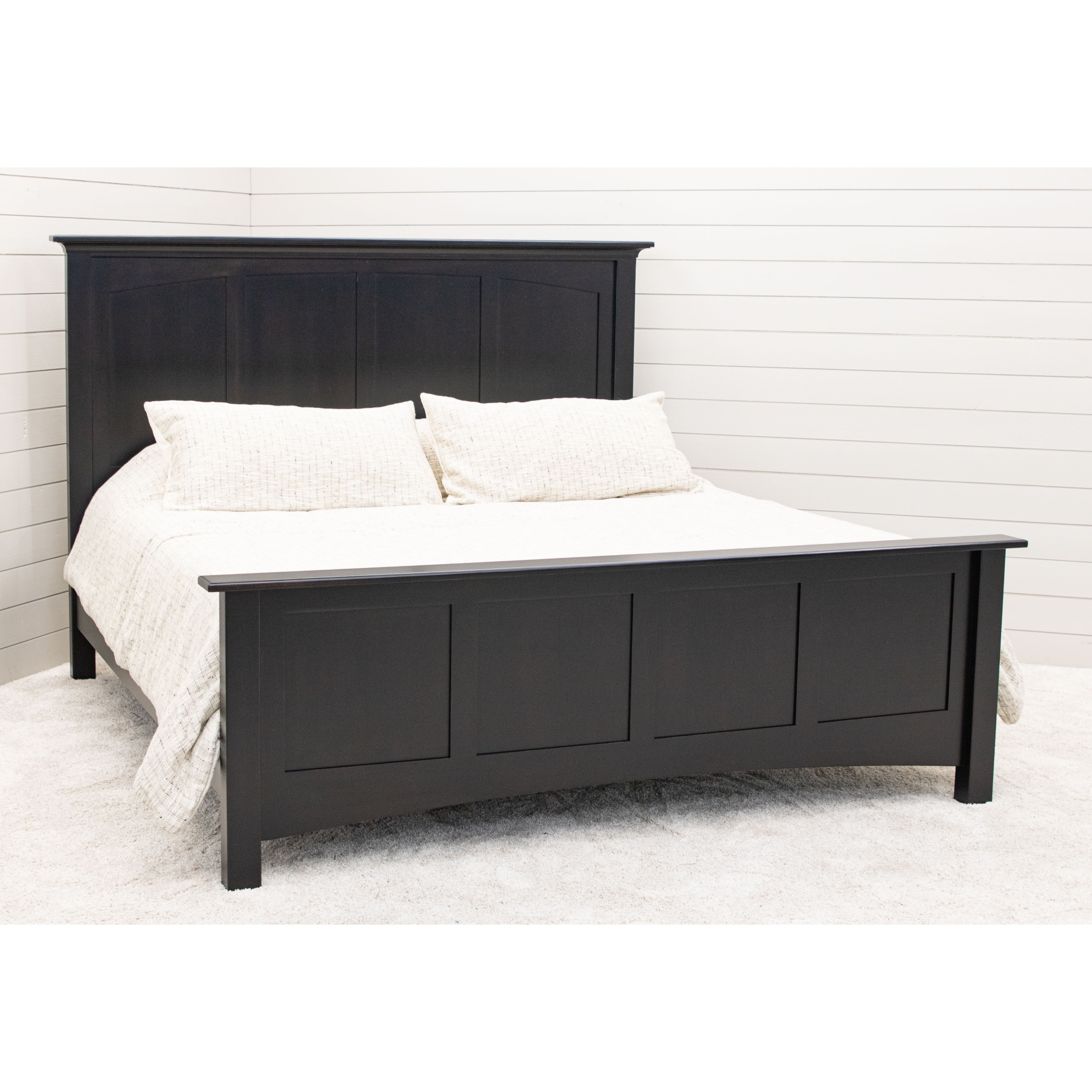 DCF Mission King Black Maple Wood Storage Platform Bed | EB