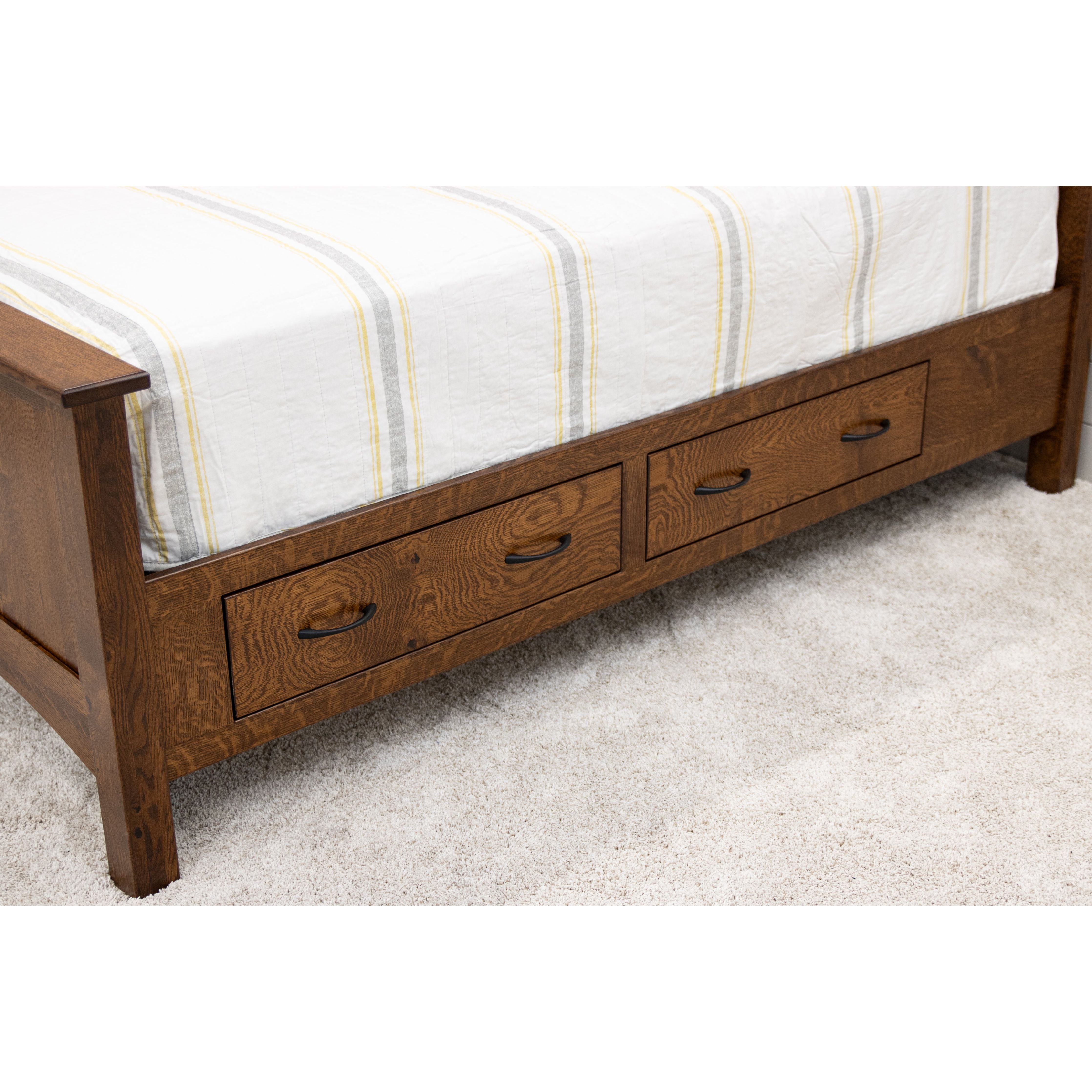 DCF Mission Twin Storage Platform Bed