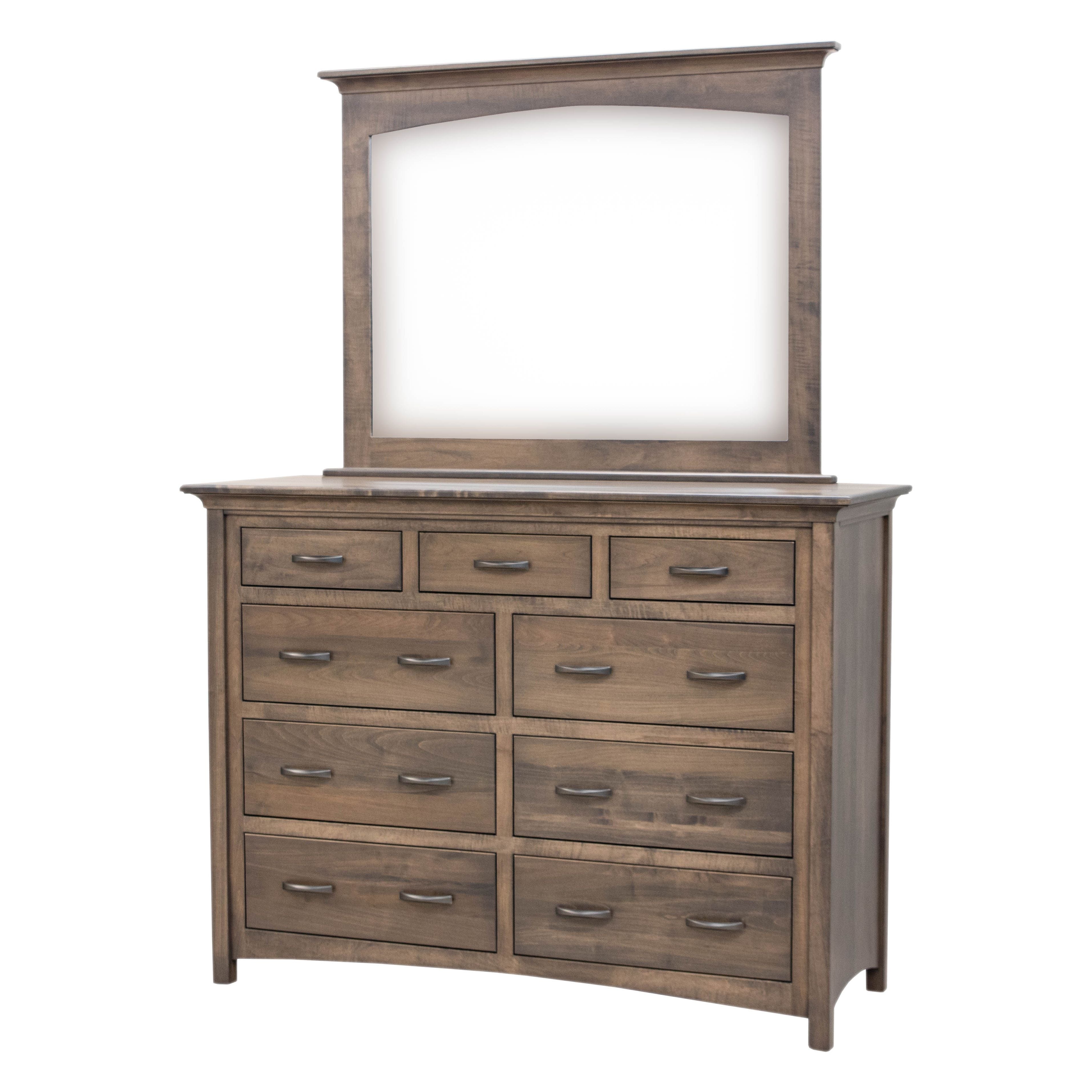 DCF Mission Maple Wood Arched Dresser Mirror | SP