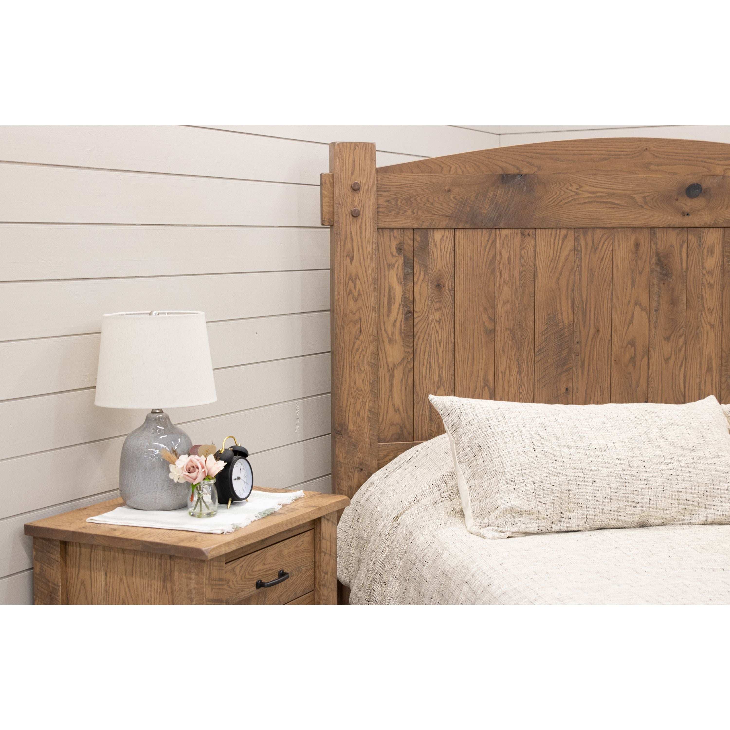 DCF Roughsawn Solid Wood Arched Headboard Only