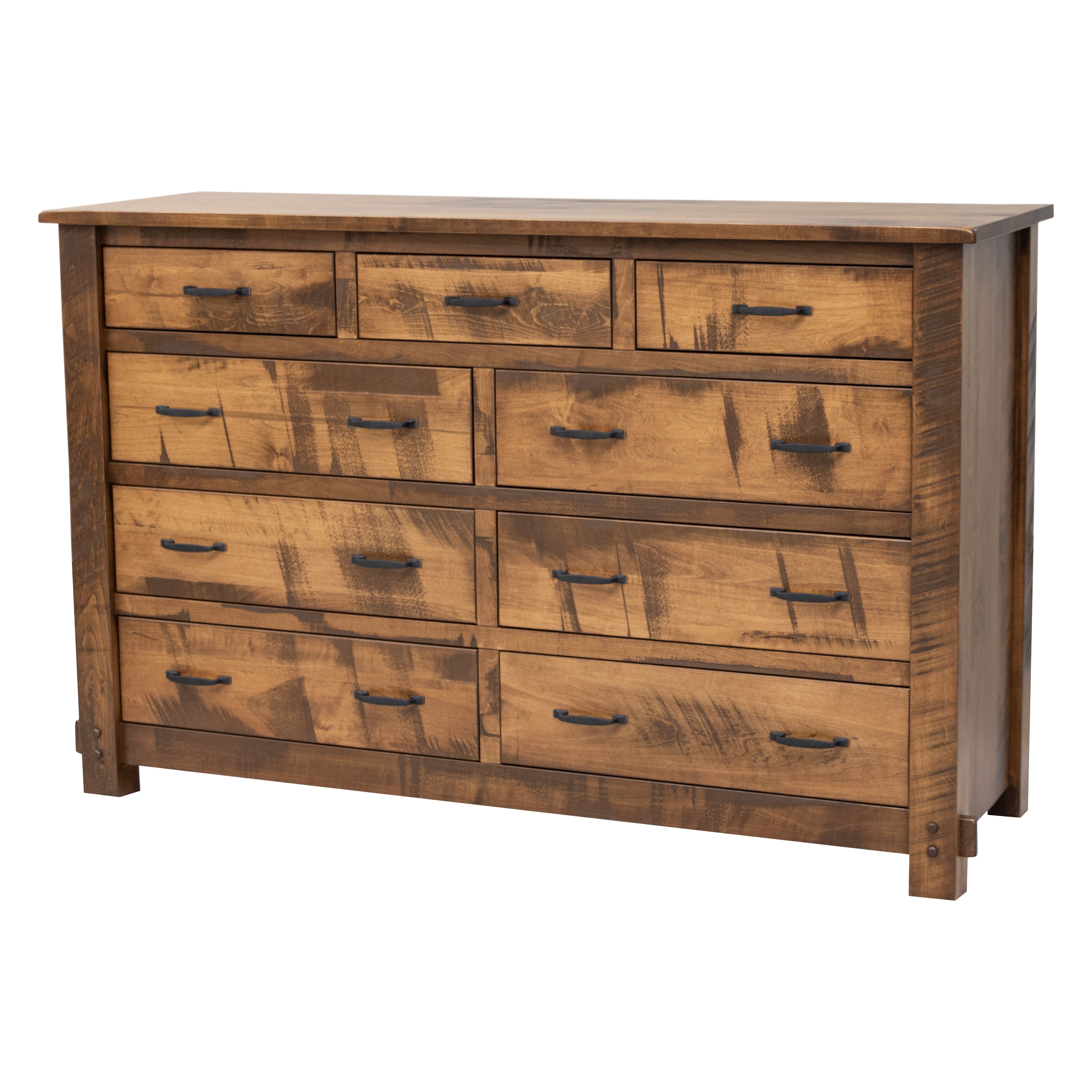 DCF Roughsawn 9-Drawer Tall Dresser