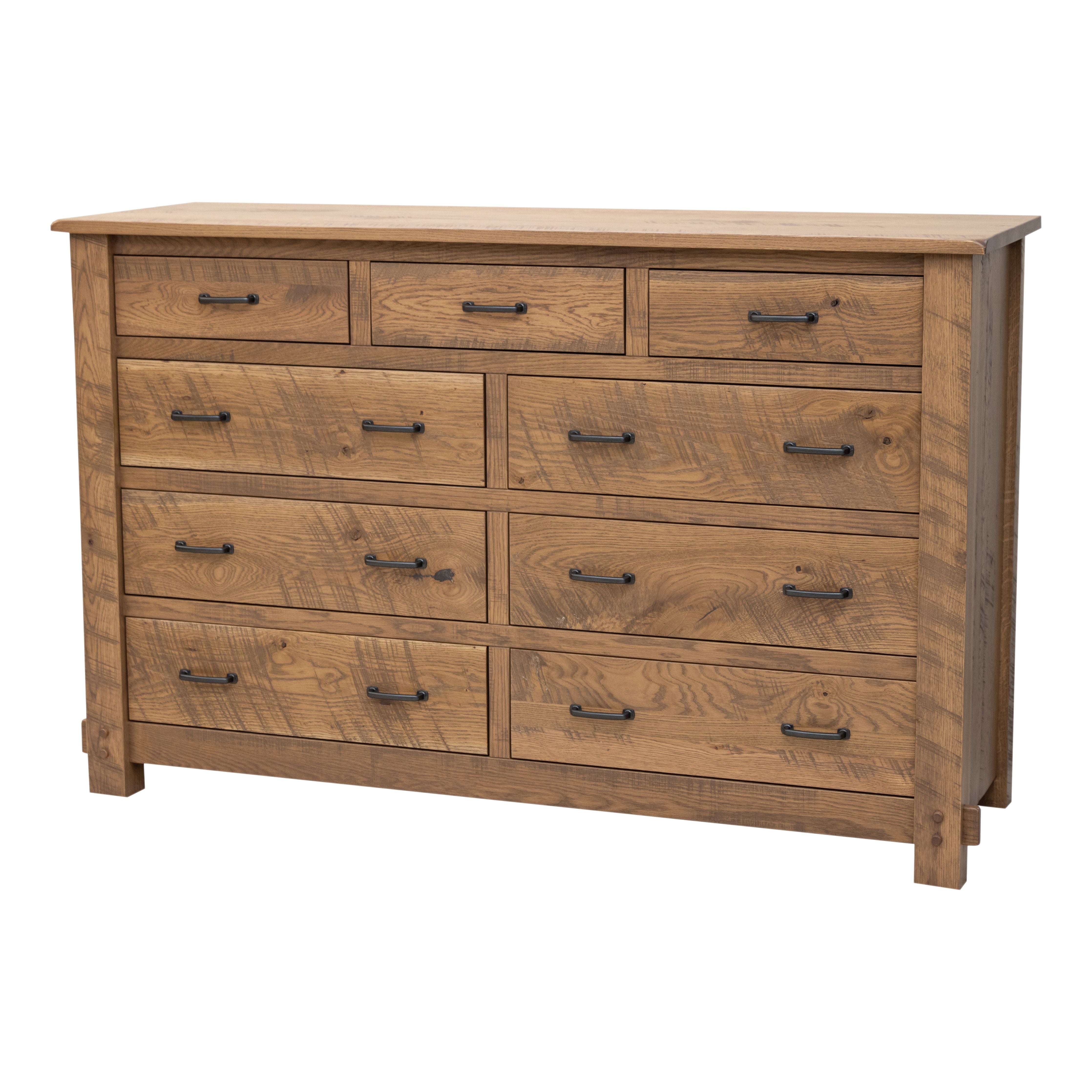 DCF Roughsawn 9-Drawer Tall Dresser