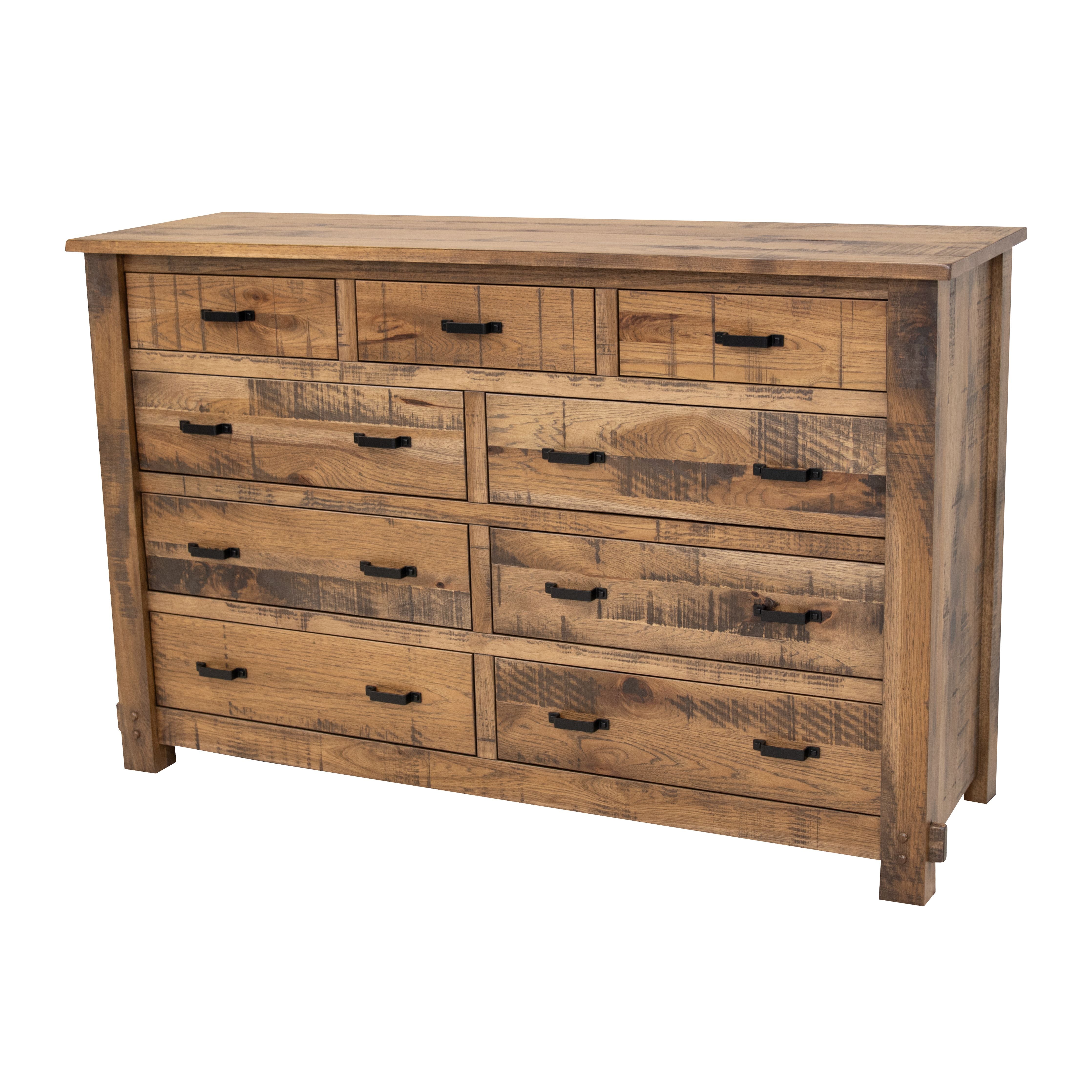 DCF Roughsawn 9-Drawer Tall Dresser