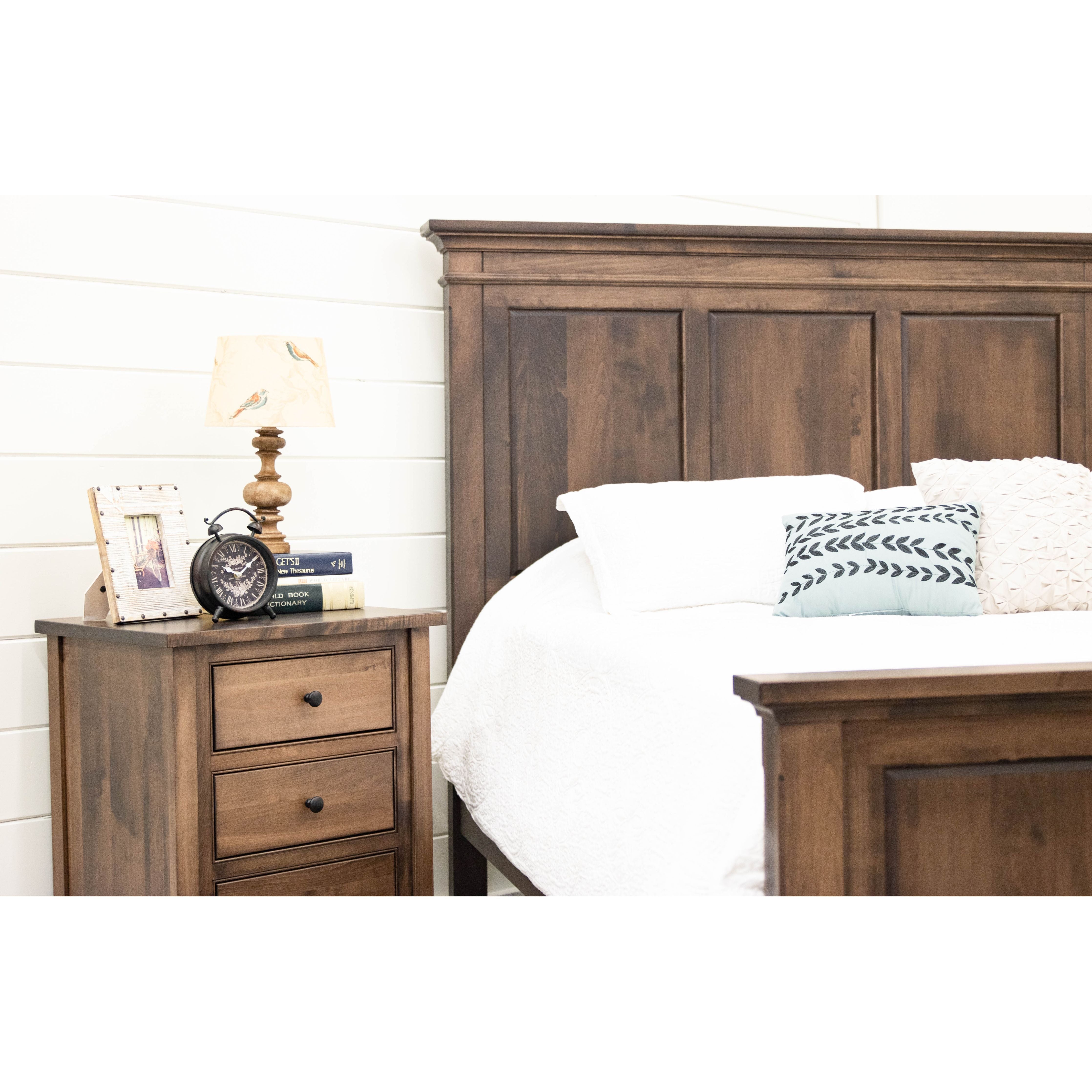 Denali Full Maple Wood Storage Platform Panel Bed | CO