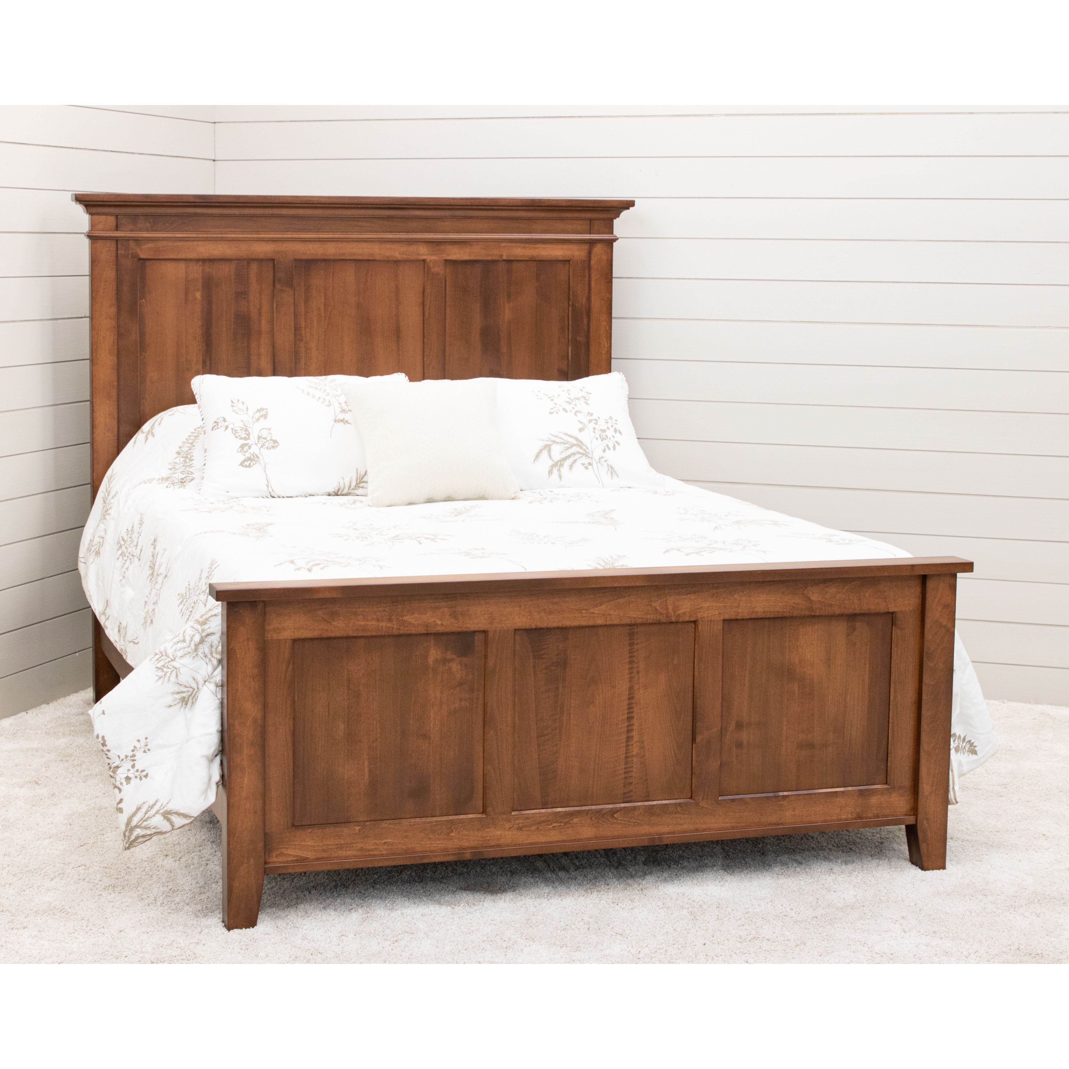 Denali Full Maple Wood Storage Platform Panel Bed | BOS