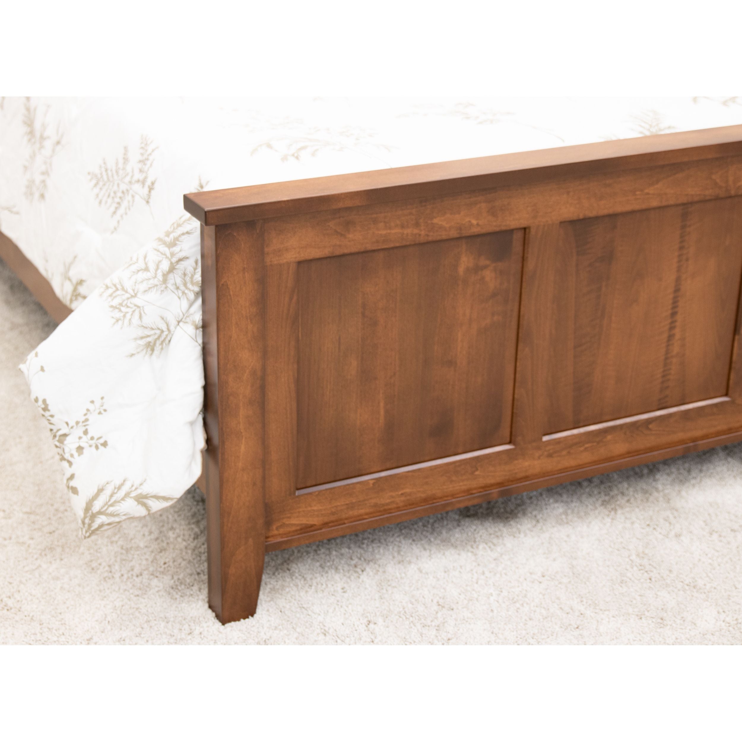 Denali Full Maple Wood Storage Platform Panel Bed | BOS