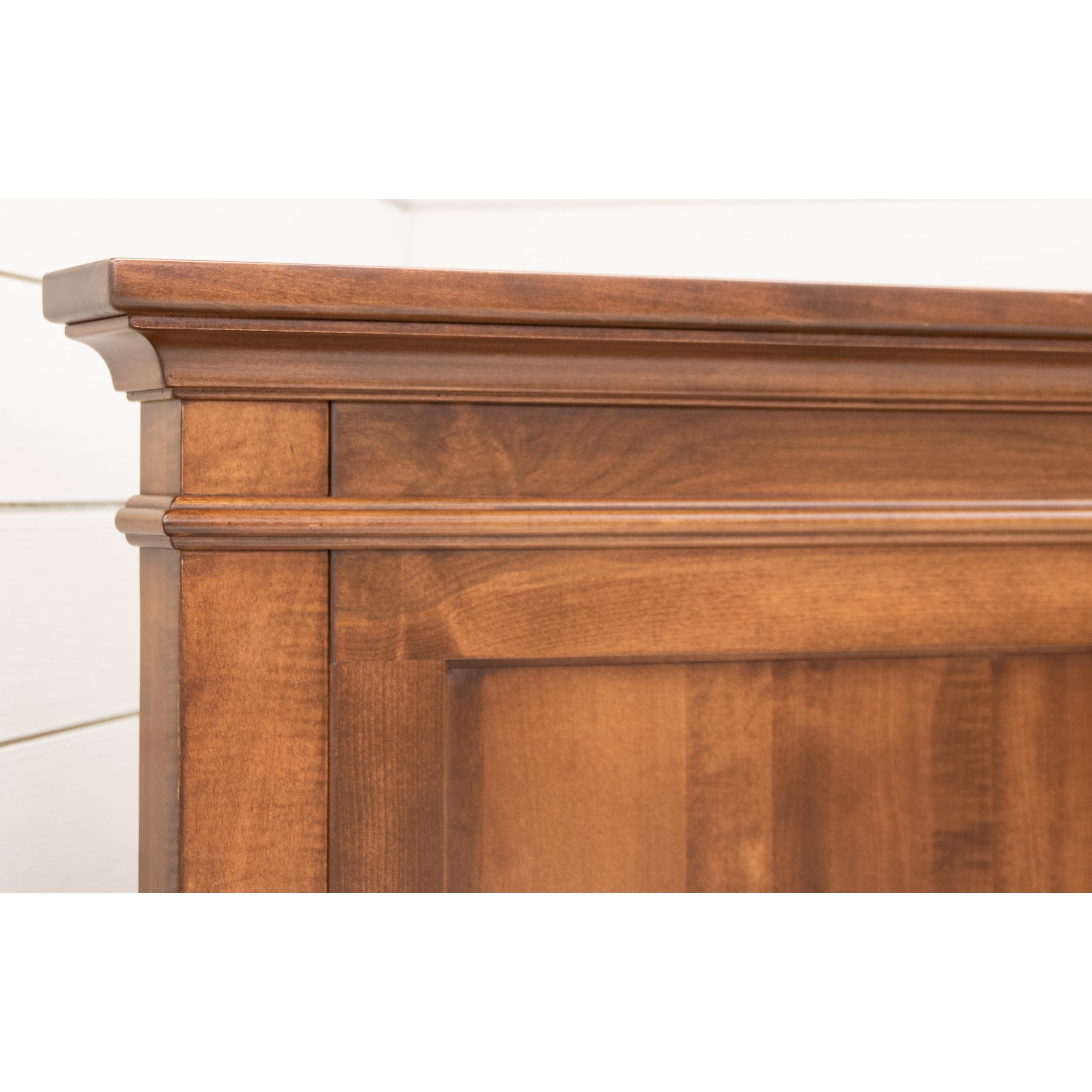 Denali Full Maple Wood Storage Platform Panel Bed | BOS