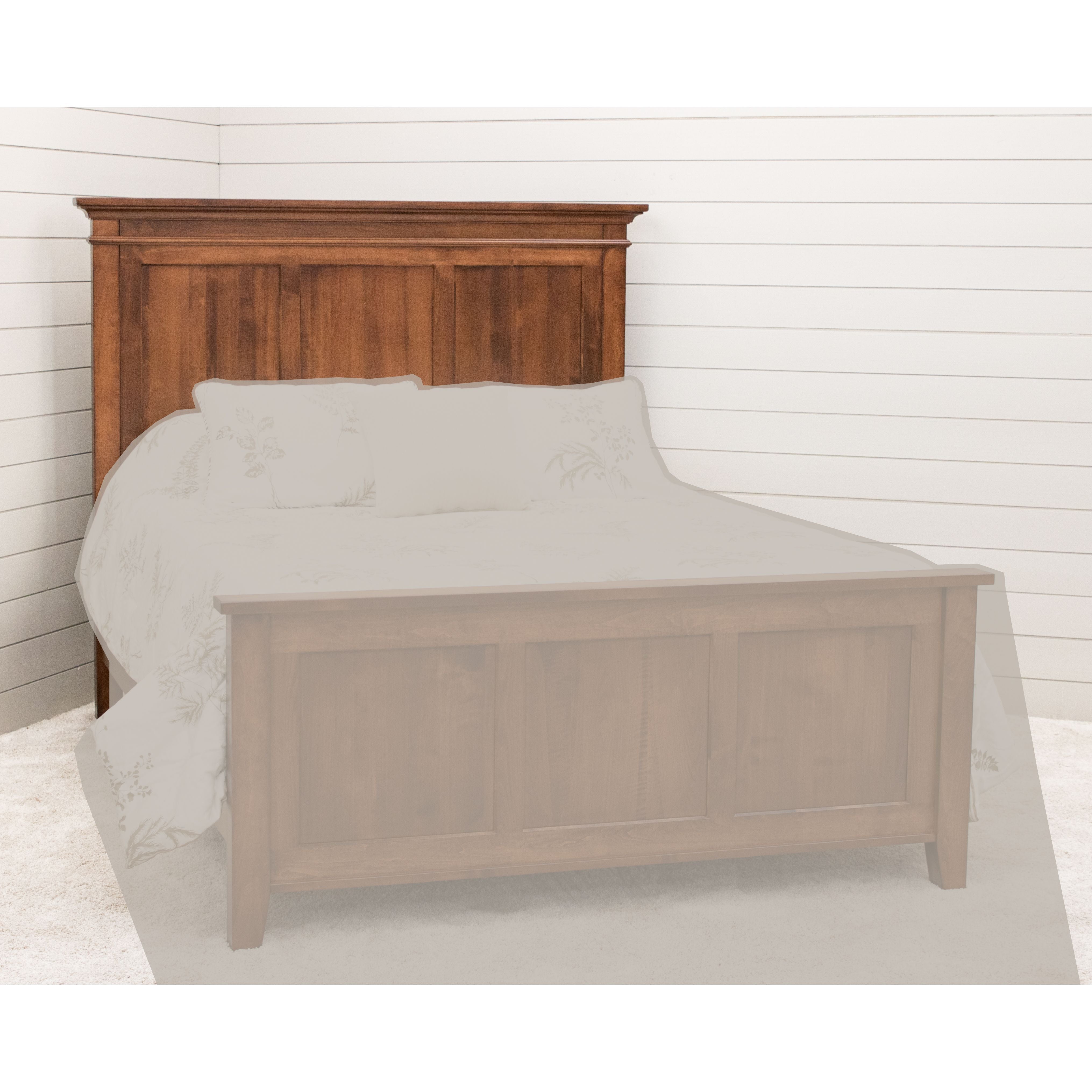Denali Full Maple Wood Storage Platform Panel Bed | BOS