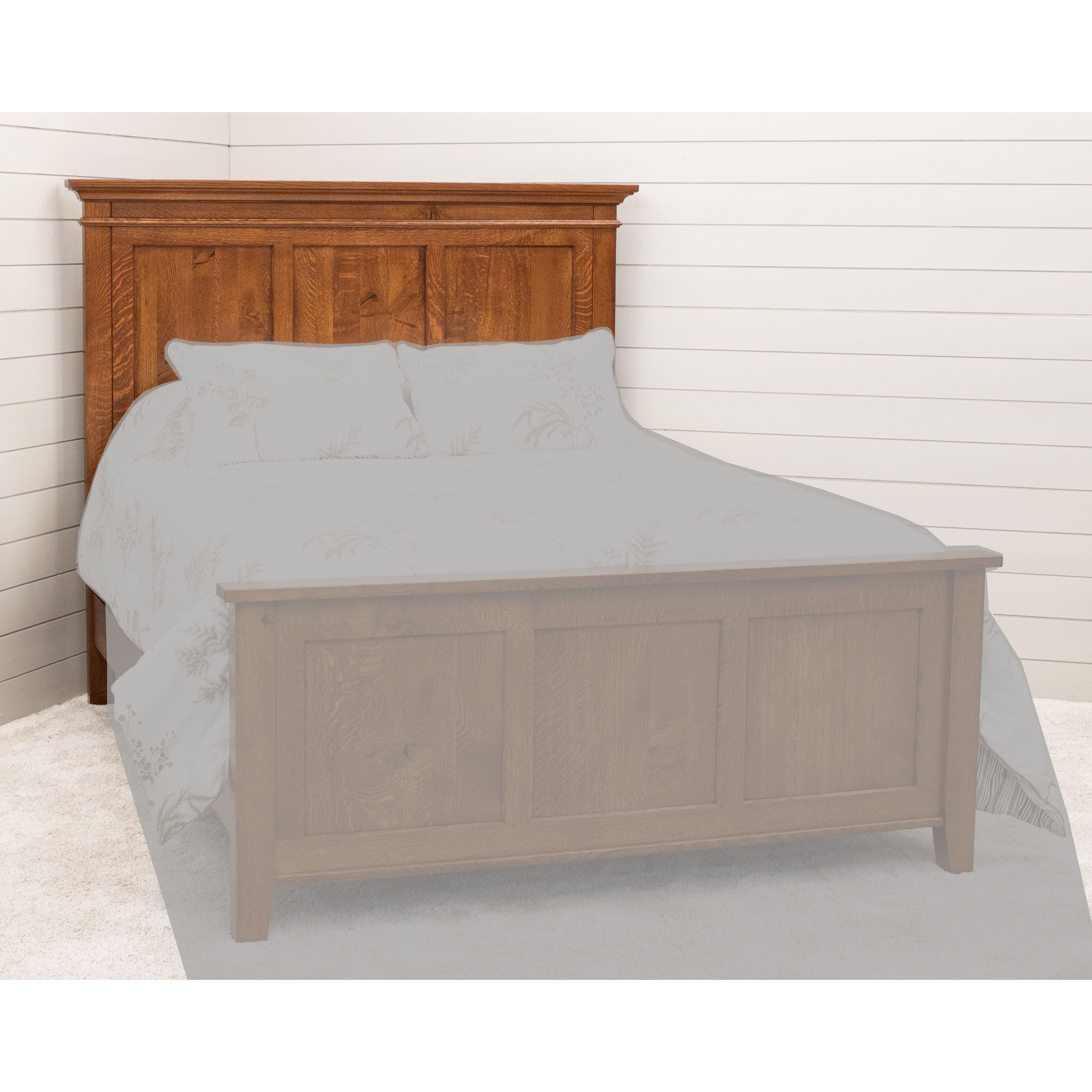 Denali Queen Quarter Sawn White Oak Wood Storage Platform Panel Bed | MC