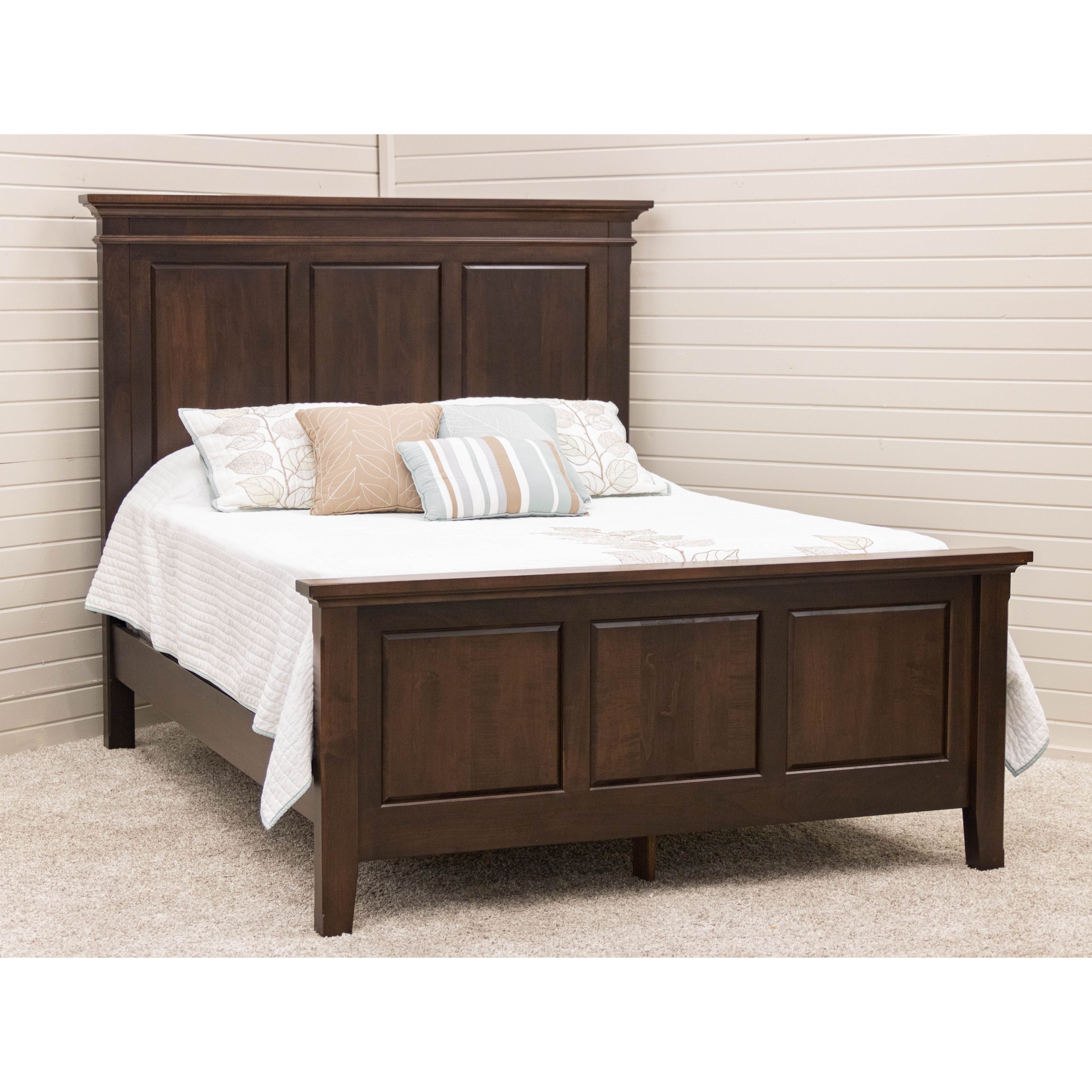 Denali California King Maple Wood Storage Platform Panel Bed | BV