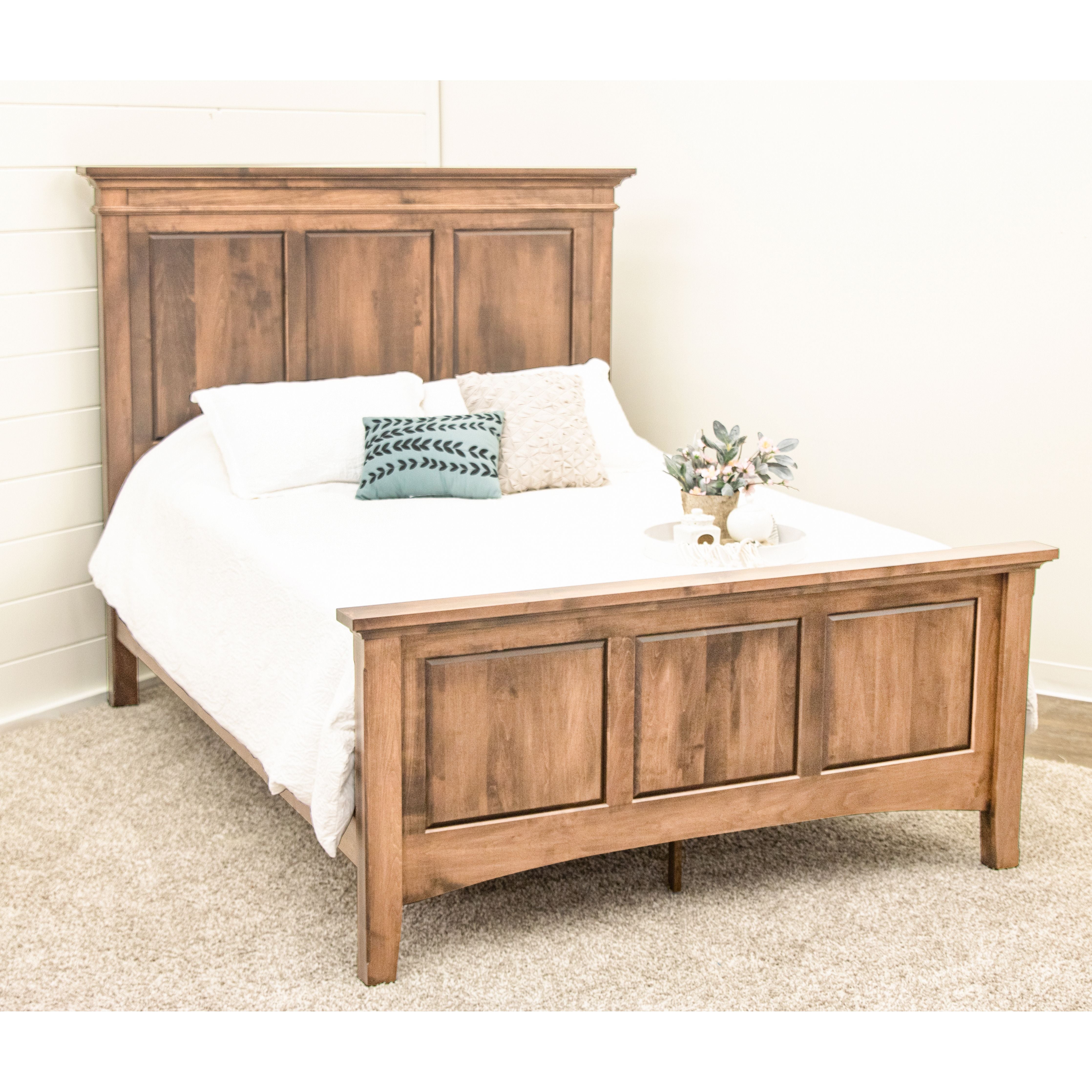 Denali Full Maple Wood Storage Platform Panel Bed | WB
