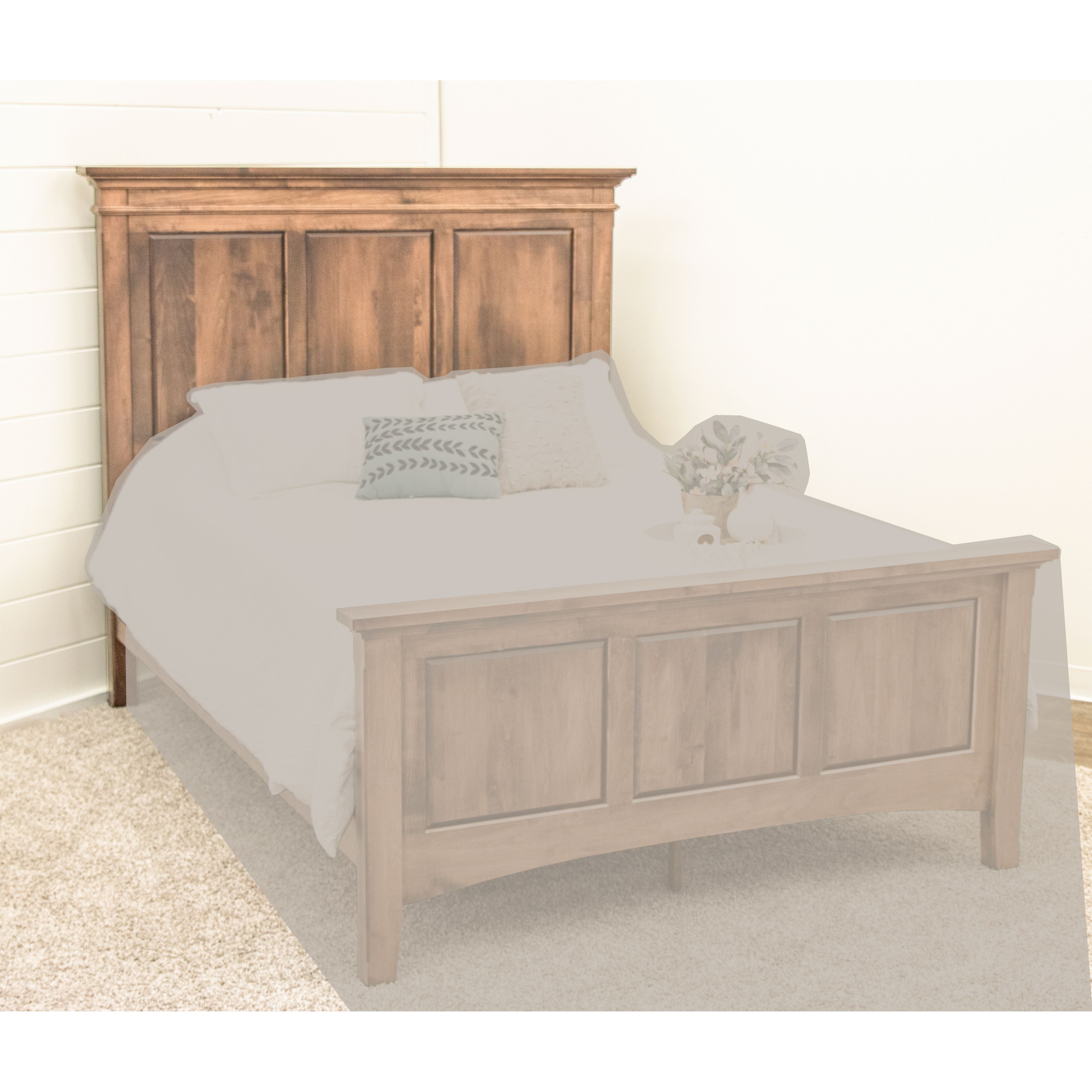 Denali Full Maple Wood Storage Platform Panel Bed | WB