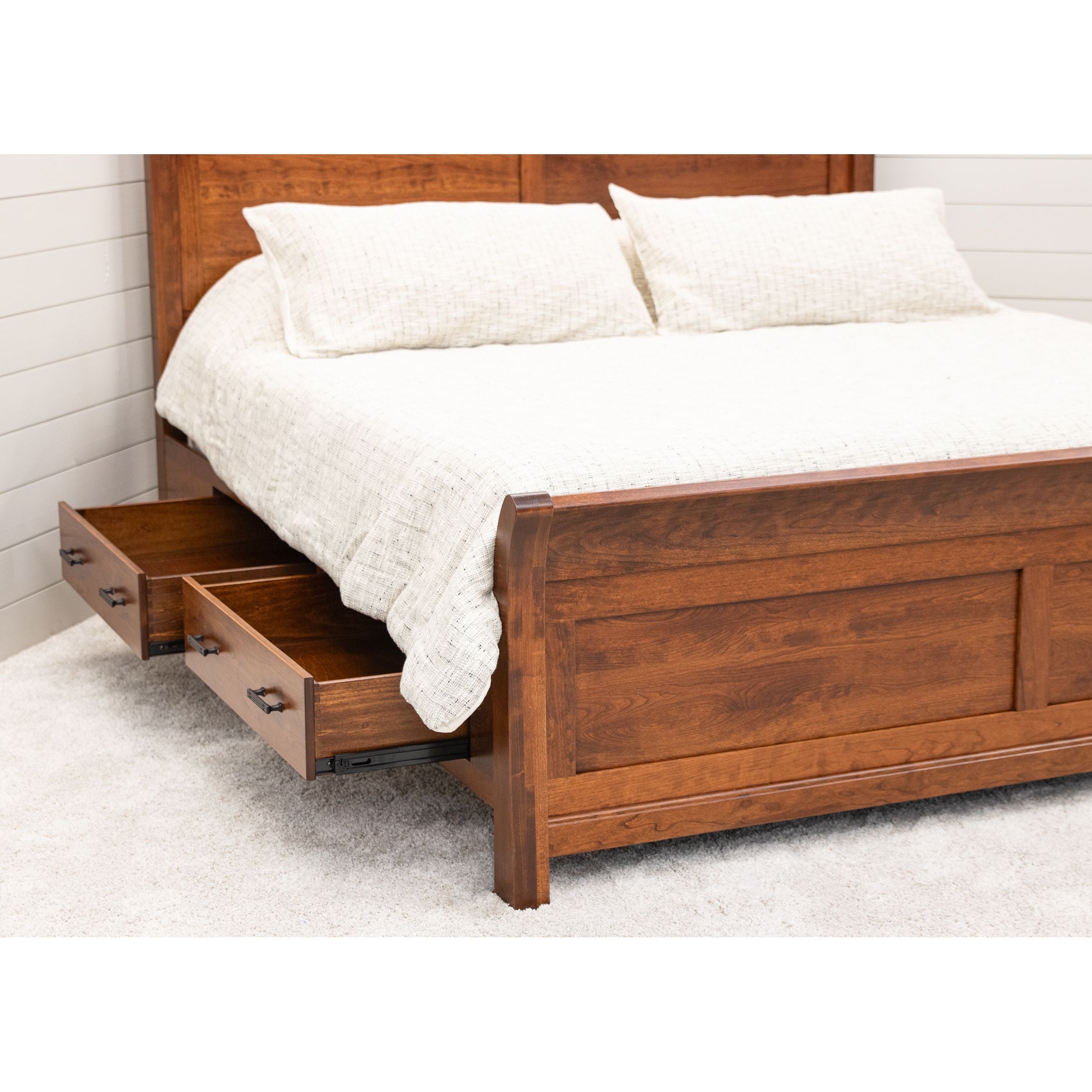 Denali Avondale Sleigh Storage Platform Bed